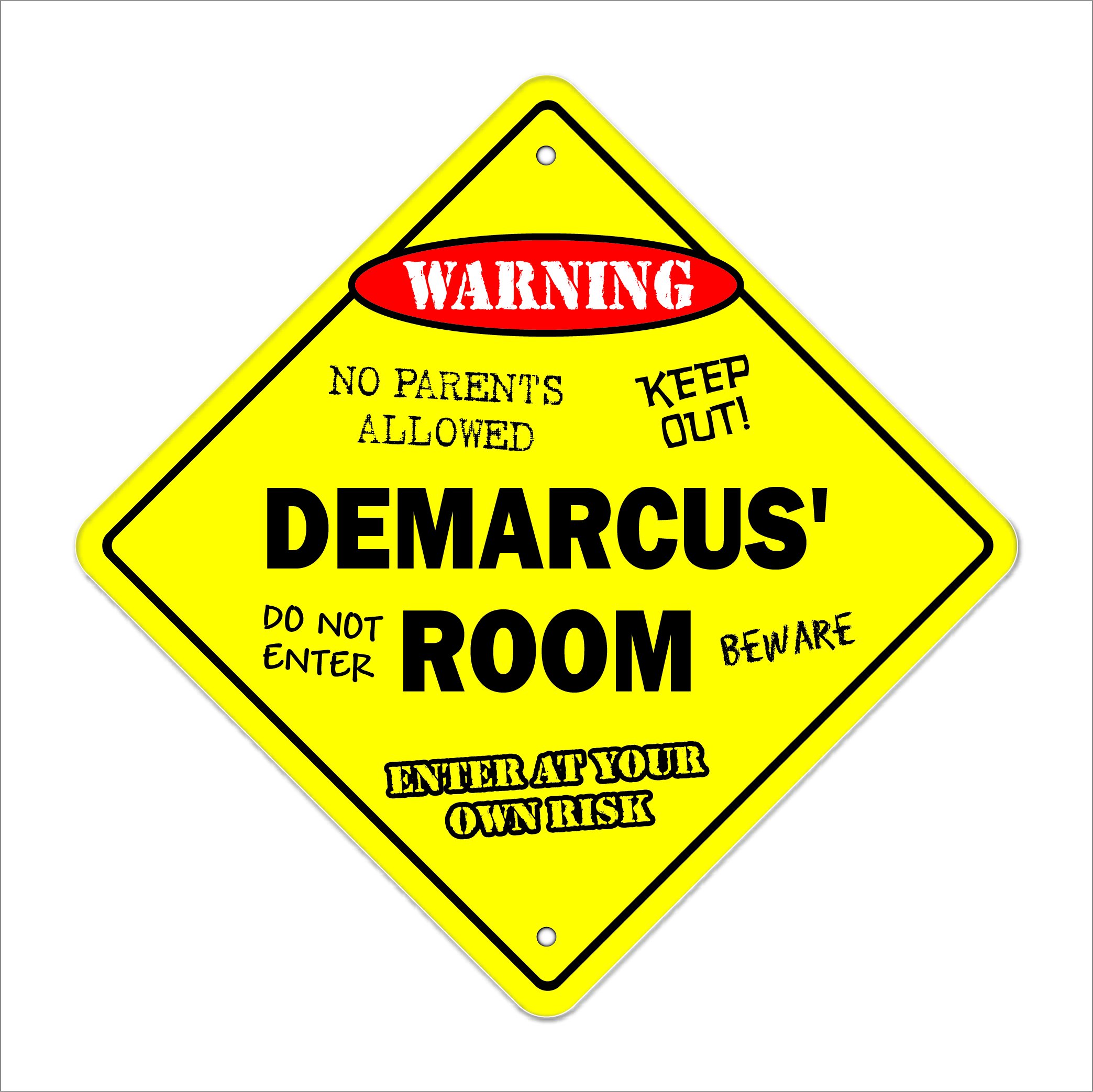 Demarcus' Room Sign Crossing Zone Xing - 14