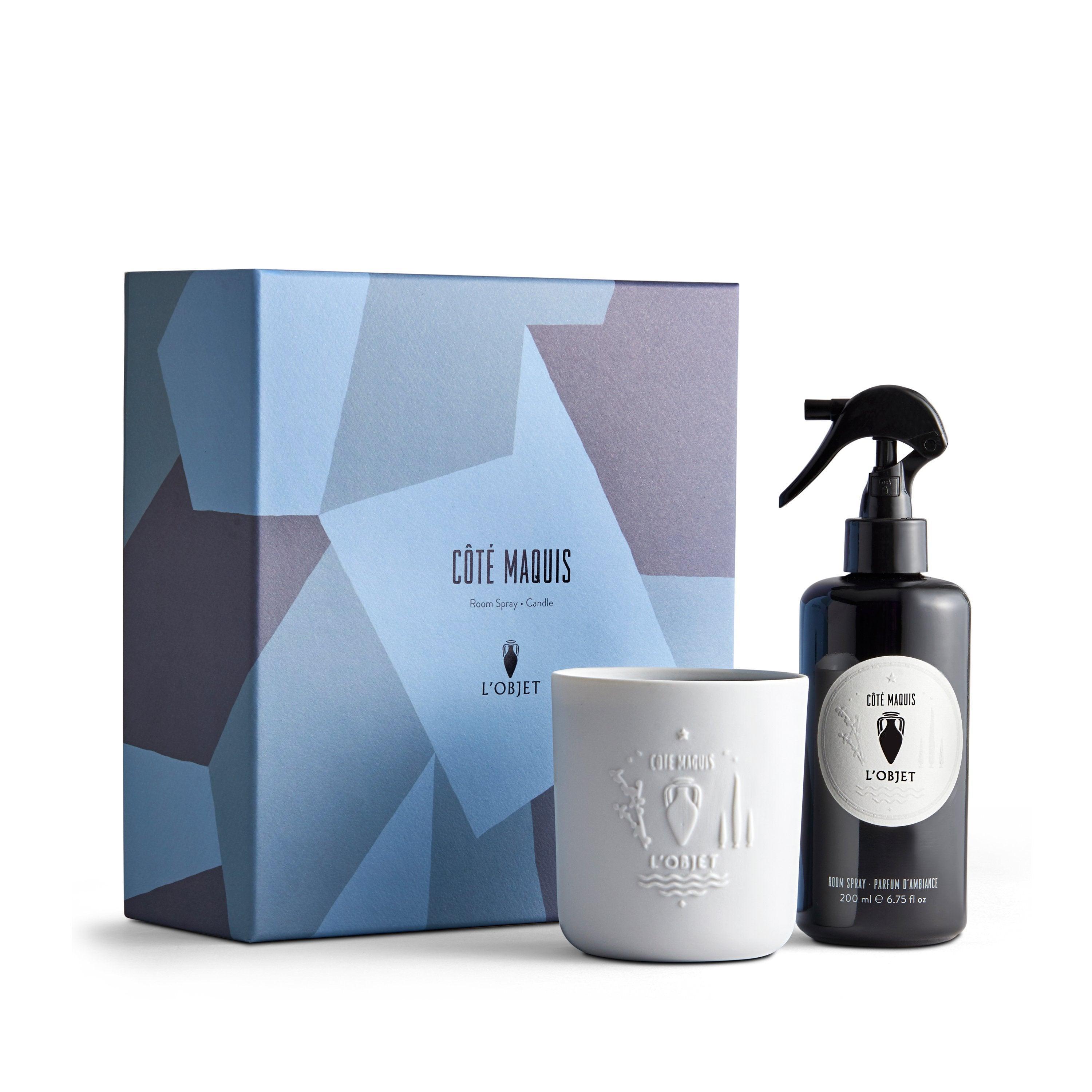 Côté Maquis Room Spray and Candle Gift Set - Lavender Scented Home Fragrance for Relaxation & Aromatherapy | Perfect for Bedroom, Bathroom, and Living Room Decor