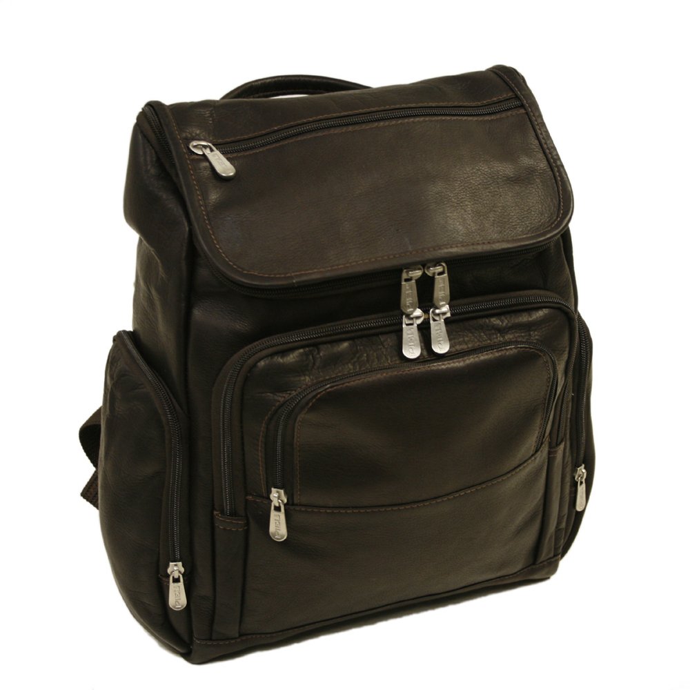 Durable Multi-Pocket Laptop Backpack for Men & Women - Chocolate Brown, Fits 15.6 Inch Laptop - Perfect for Work, Travel & College Students