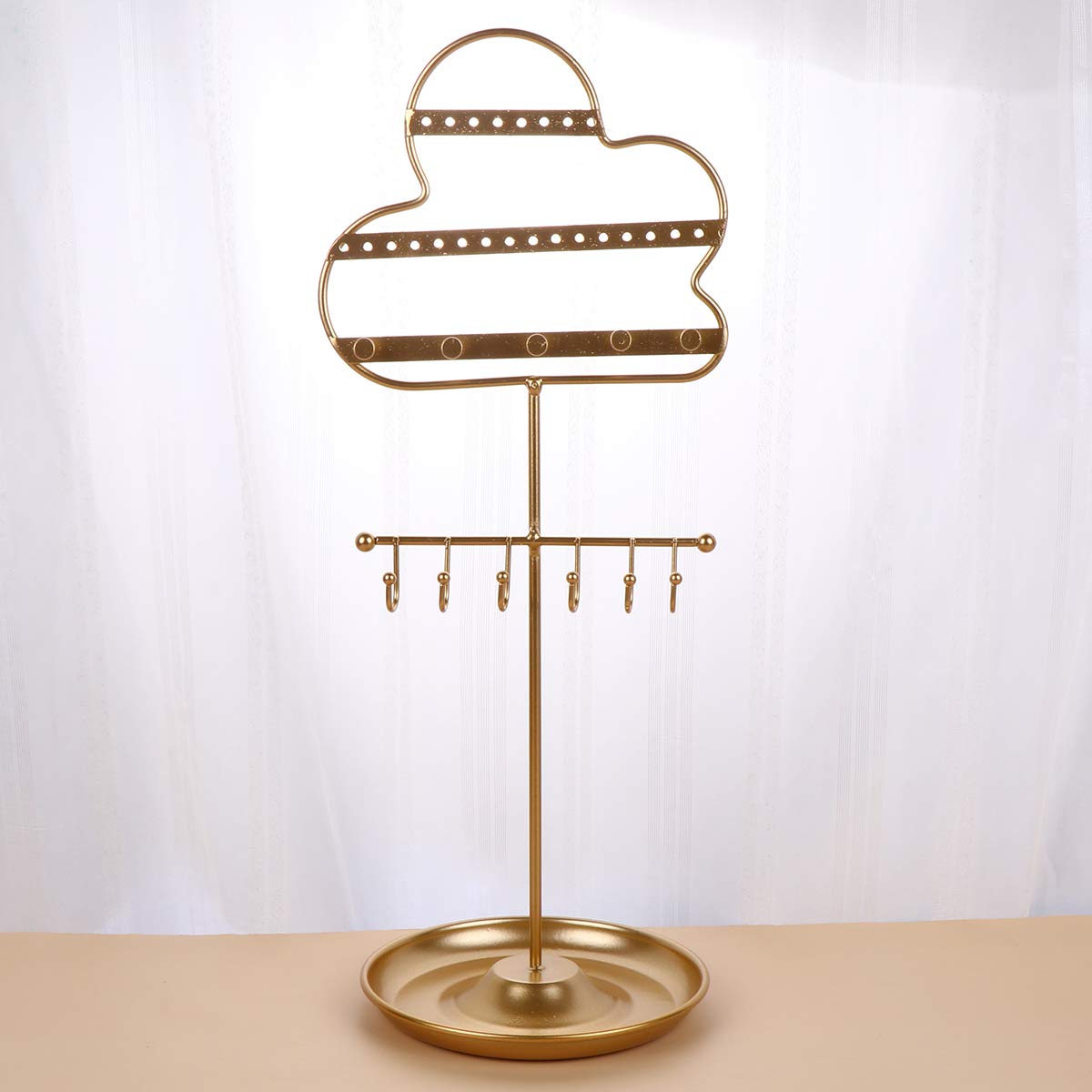 Stylish Jewelry Display Stand - Necklace Holder & Organizer for Women, Men's Bump Cap Jewelry Rack, Travel-Friendly Hanging Pendant & Ring Organizer - Perfect for Boutique Displays, Home Decor & Travel Storage