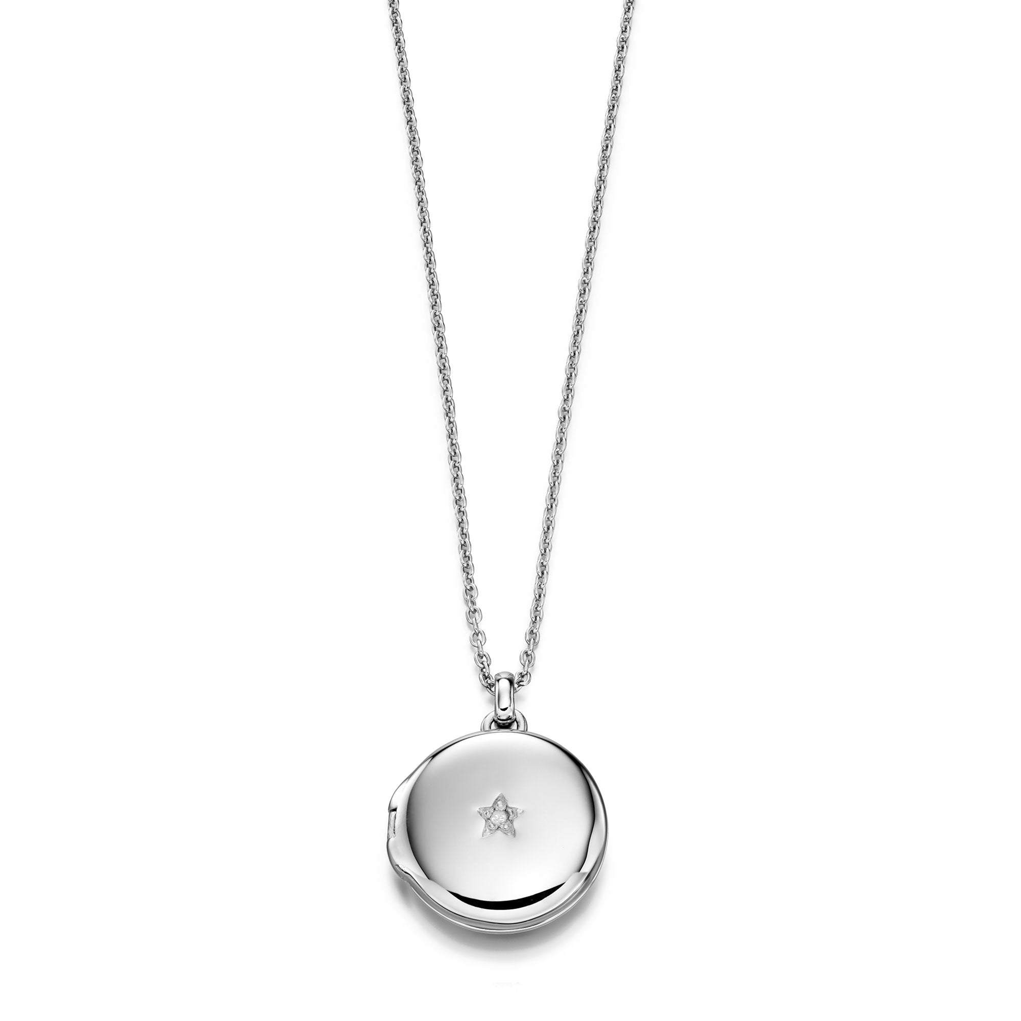 Adriana Diamond Locket Necklace with Chain - Elegant Jewelry Gift for Women, Perfect for Valentine's Day, Anniversary & Special Occasions