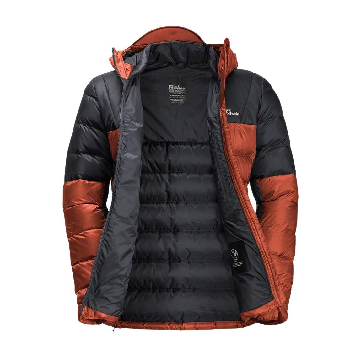 Jack Wolfskin Nebelhorn Down Hoody for Men - Lightweight Warm Winter Jacket for Outdoor Hiking & Camping