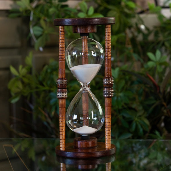 Vintage Large Antique Bobbin Hourglass Urn - Classic Home Decor for Living Room, Office & Wedding Centerpiece