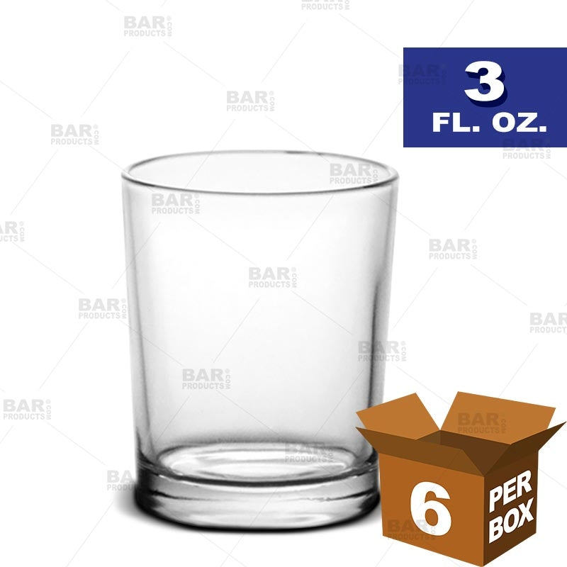 BarConic® 3 oz Shot Glasses Set of 6 - Perfect for Parties, Bars, and Home Entertaining