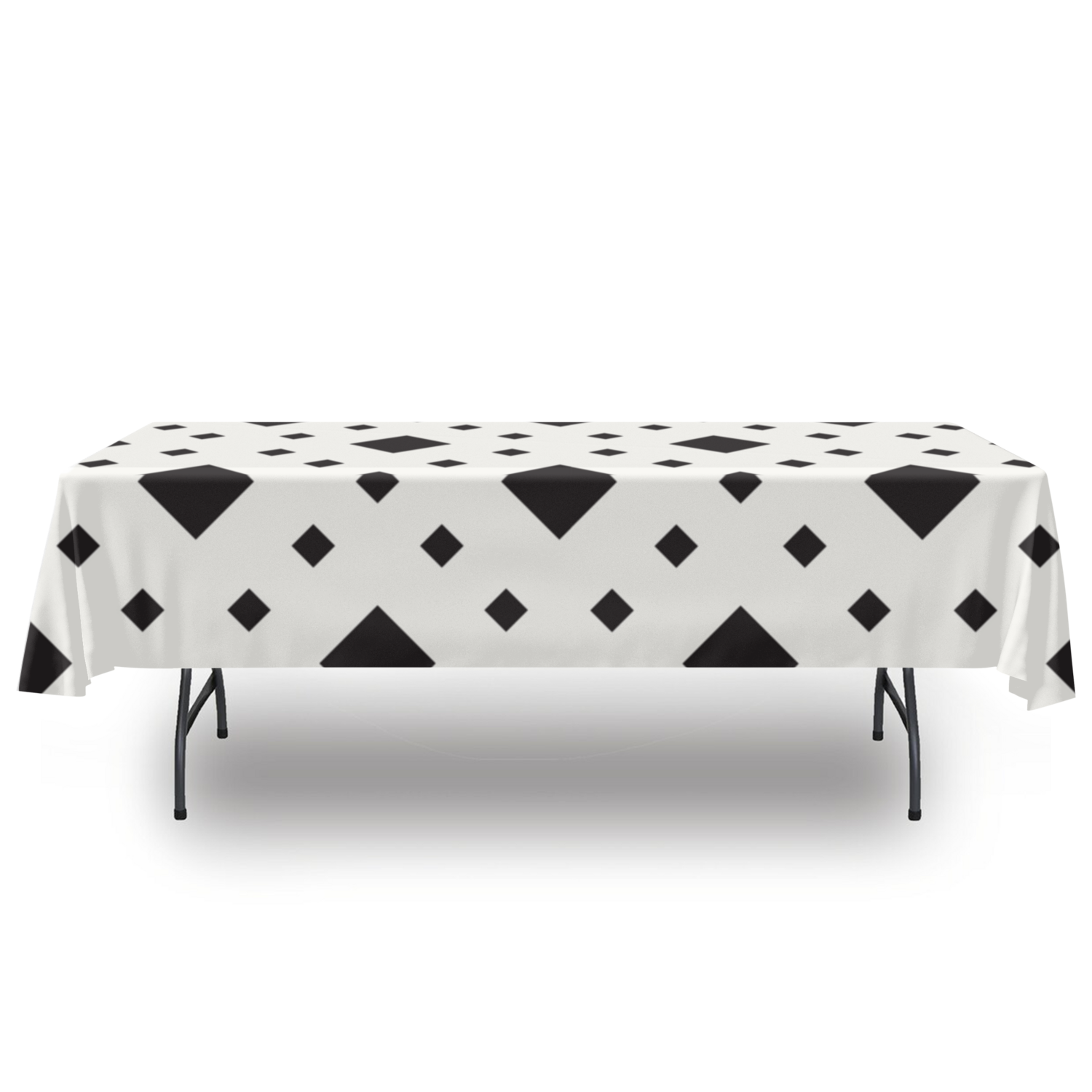 Premium Diamond Ridge Tablecloth - Elegant Diamond Pattern Table Linens for Dining Room, Wedding & Special Occasions