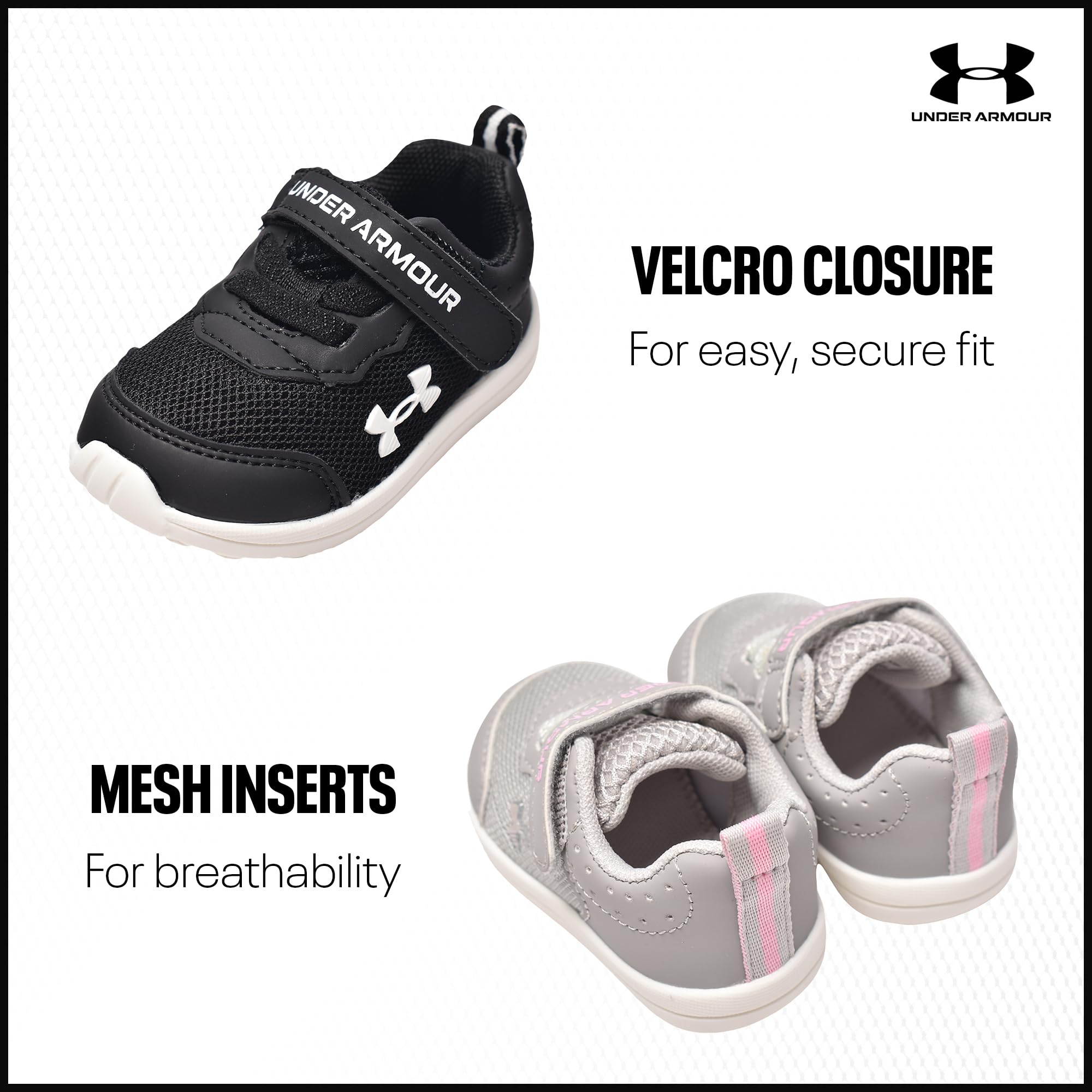 Under Armour Baby Boys Assert 10 Crib Shoes - Soft Sole Sneakers for Infants & Toddlers - Perfect for First Steps, Playtime & Everyday Wear