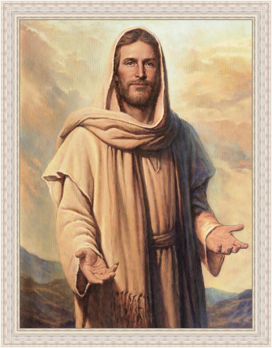 Abide With Me Large Wall Art - Inspirational Canvas Print for Living Room, Bedroom & Office Decor - Perfect for Home, Church & Spiritual Spaces