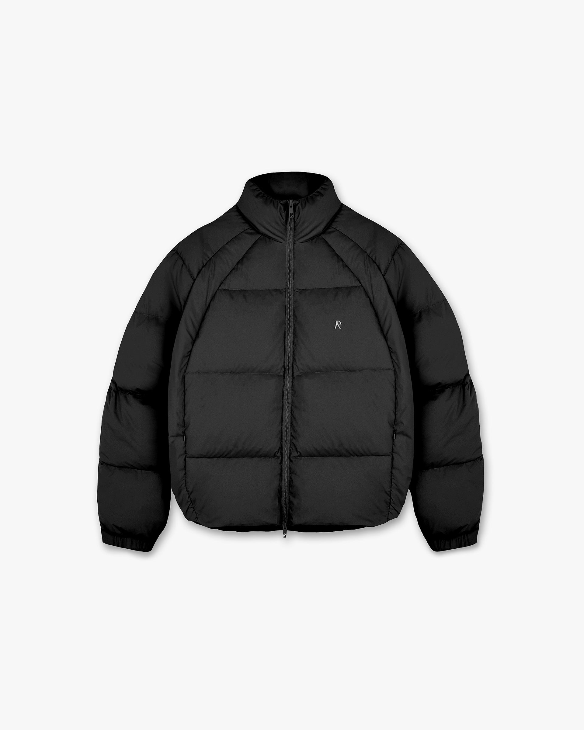 Black Funnel Neck Puffer Jacket - Winter Warm Coat for Women | Perfect for Cold Weather, Outdoor Activities & Casual Style
