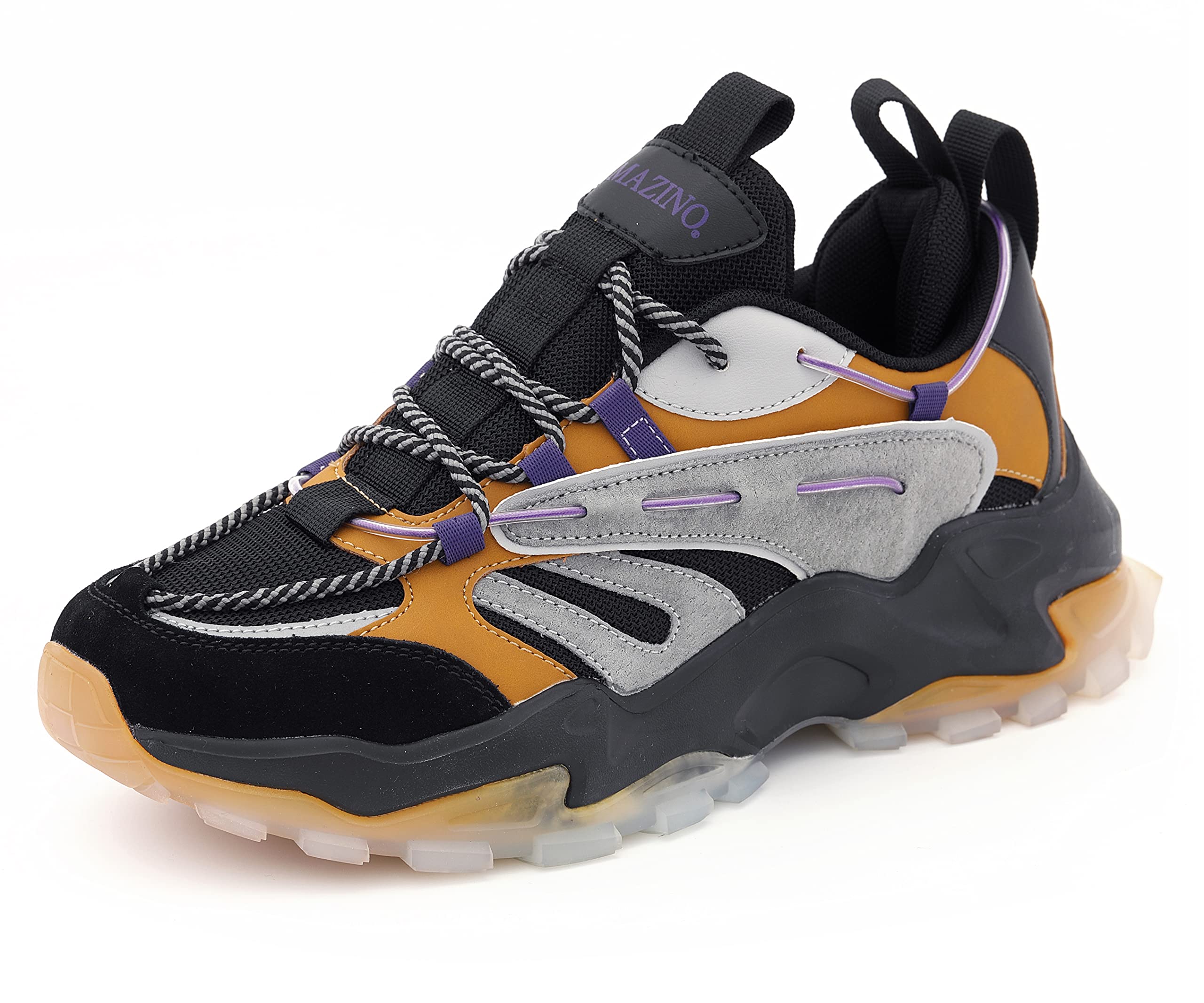 Mazino Core Fashion Chunky Sneakers for Men - Stylish Athleisure Casual Shoes for Walking, Running & Streetwear Outfits
