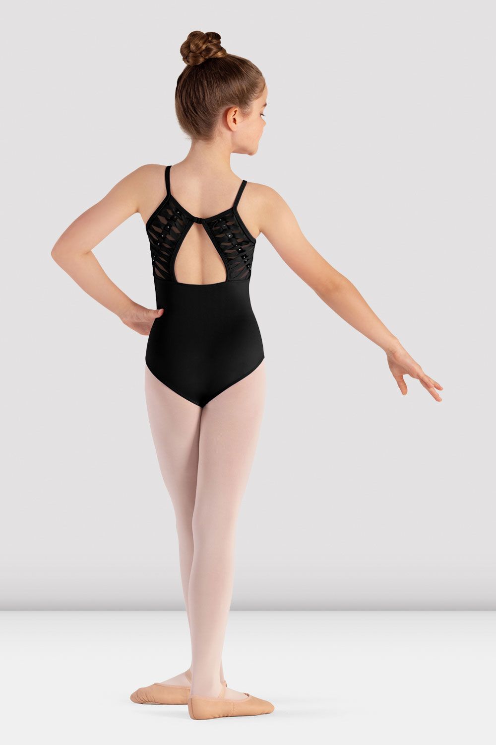 Olivea Open Back Leotard for Girls - Dance Gymnastics Ballet Performance & Practice Wear