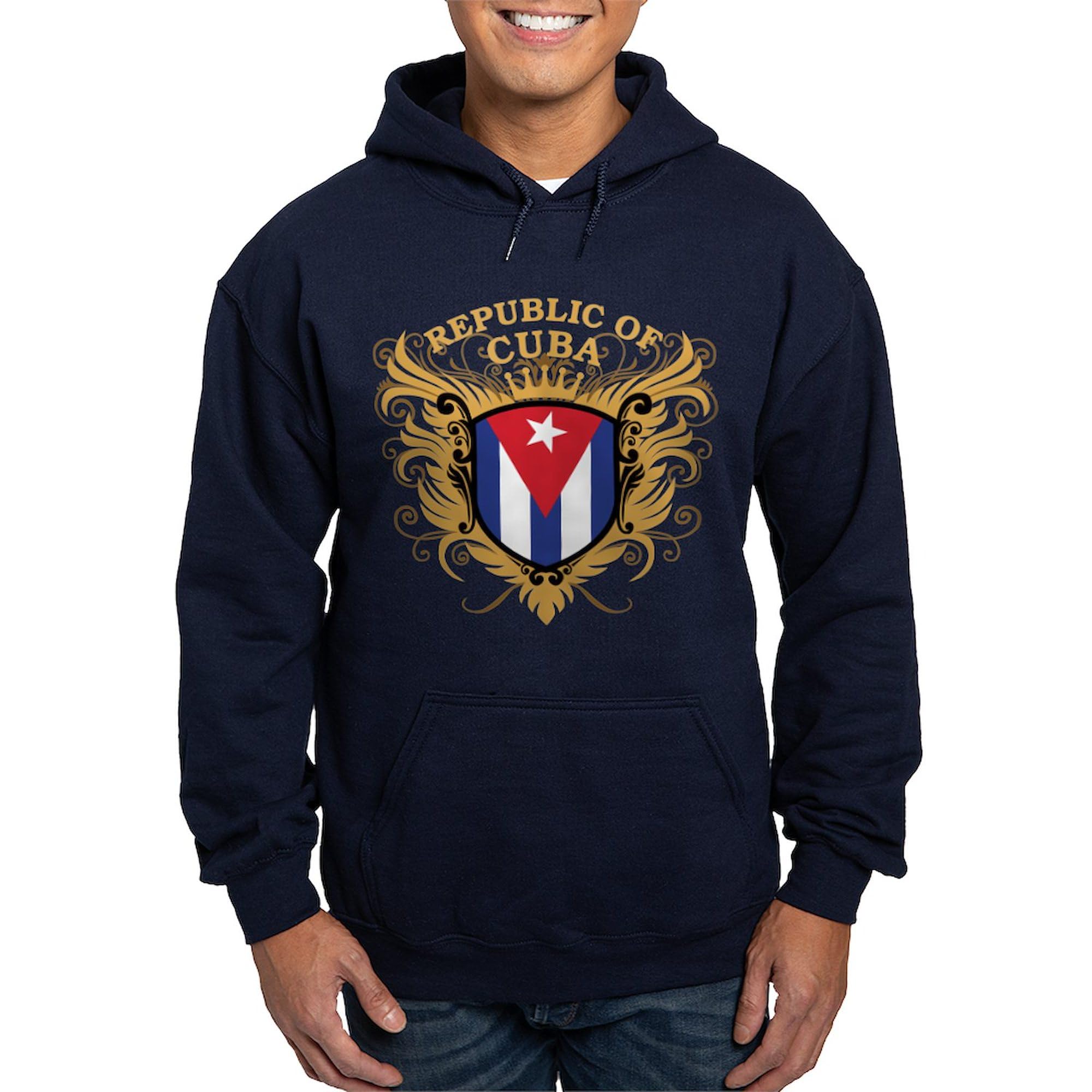 Cuba Hoodie for Men - Dark Regular Fit Pullover Sweatshirt | Comfortable & Stylish Casual Wear for Everyday Outfits