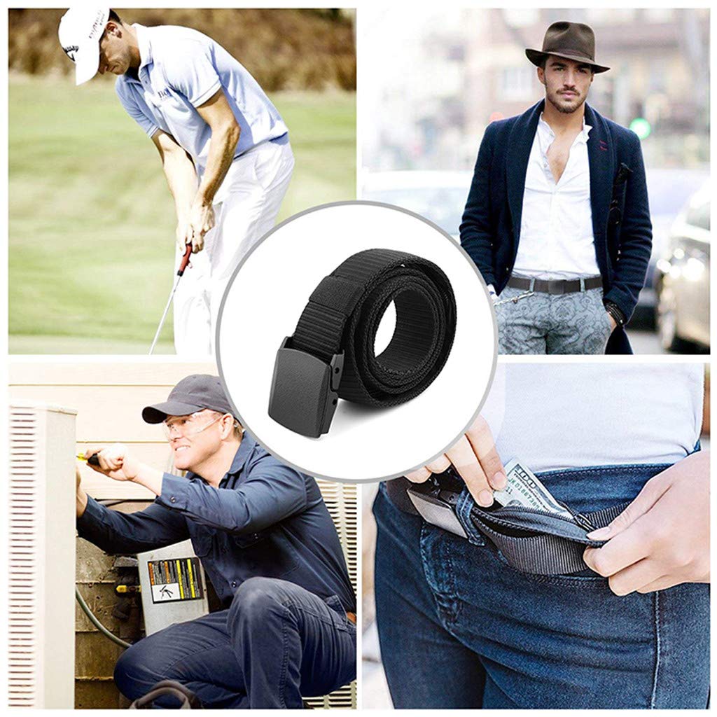Anti-Theft Travel Money Belt - Hidden Security Wallet for Cash & Cards - Slim Waist Strap for Men & Women - Perfect for Vacation, Hiking & Daily Commute