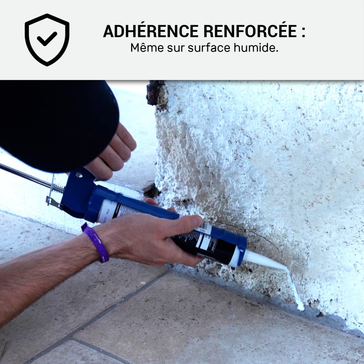 ARCAMASTIC Hybrid Polymer Sealant for Cracks & Joints - 290ml White (1 Pack) | Waterproof, Flexible & Durable Gap Filler | Perfect for Home Repairs, Tile Grouting & Concrete Crack Sealing - ARCANE INDUSTRIES