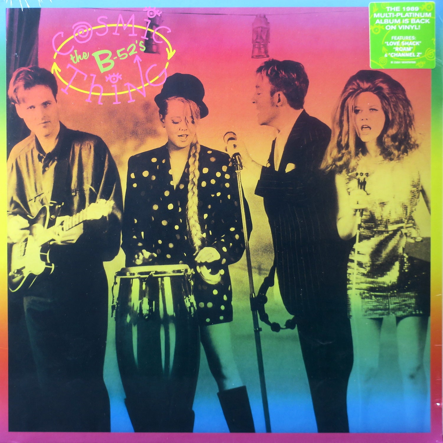 B 52's 'Cosmic Thing' Vinyl Record LP Album - 80s Retro Music for Home Listening & Vintage Collectors | Perfect for Parties, Gifts & Vinyl Enthusiasts