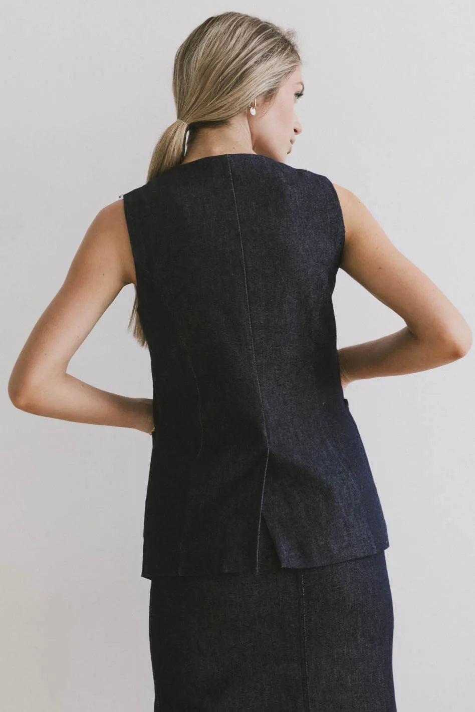 Miriam Denim Vest for Women - Stylish Distressed Denim Jacket with Button Front & Pockets | Perfect for Casual Outfits, Layering, and Streetwear Fashion