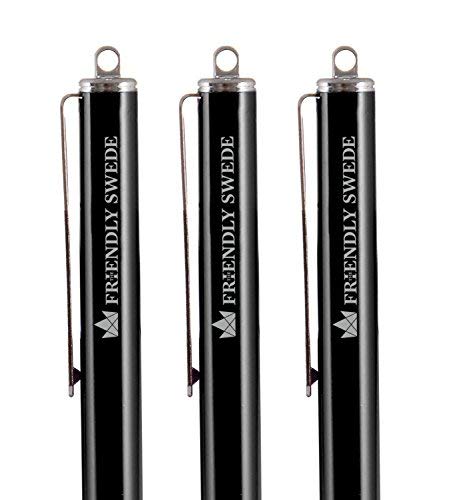Friendly Swede Stylus Pen 3-Pack - Thin-Tip for Touchscreen Devices | Office & Drawing Use