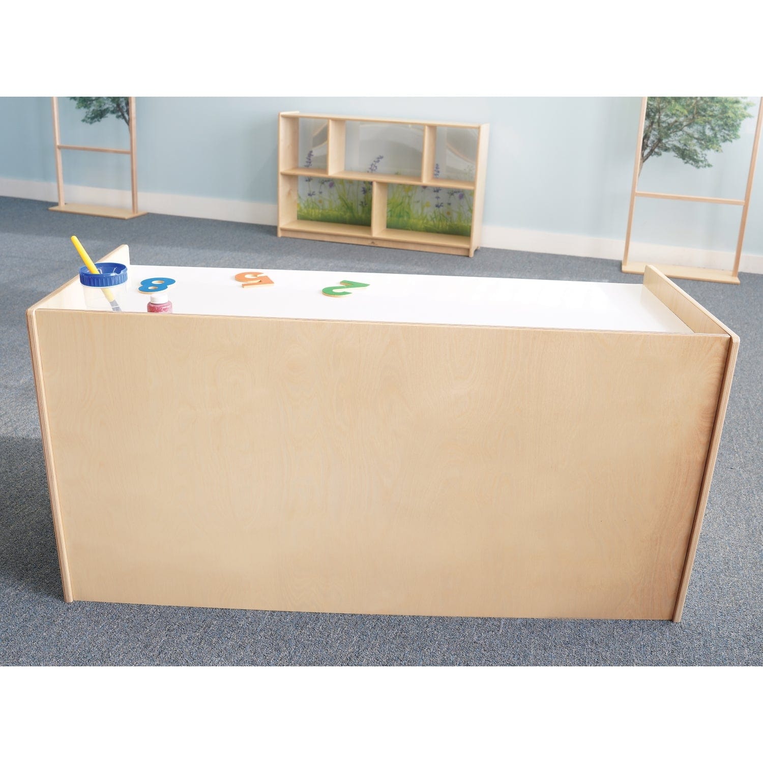 STEM Activity Desk with Storage Trays - Kids Learning & Study Table for Science, Math & Art Projects - Perfect for Homeschooling & Classroom Use