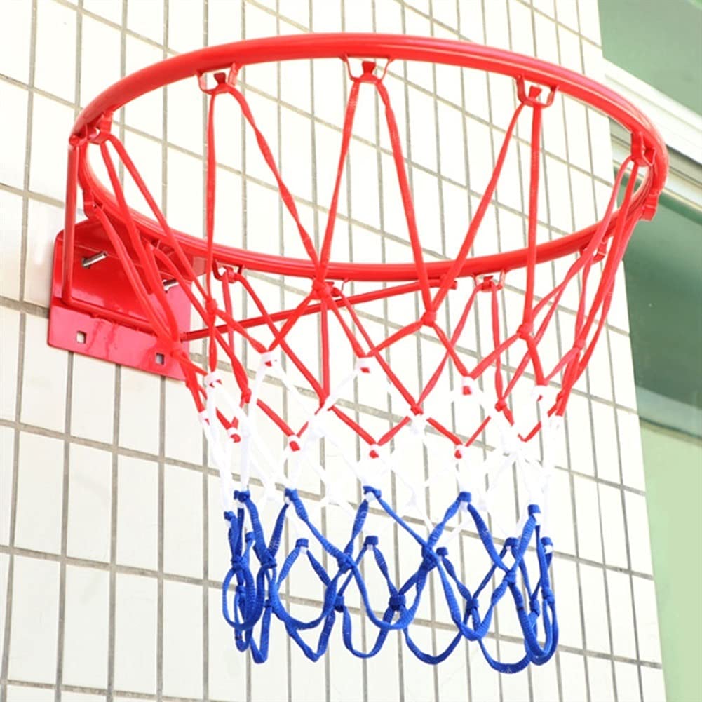Kids Basketball Hoop - 15 Inch Wall Mounted Basketball Goal for Indoor & Outdoor Play - Adjustable Height Basketball Rim with Backboard - Perfect for Driveway, Backyard & Playroom Fun