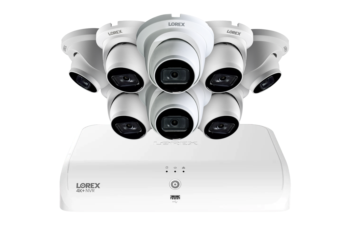 Lorex Fusion Series 4K+ 16 Channel (8 Wired + 8 Wireless) 2TB Security Camera System with A14 Wired 4K IP Dome Cameras - Ideal for Home & Business Surveillance
