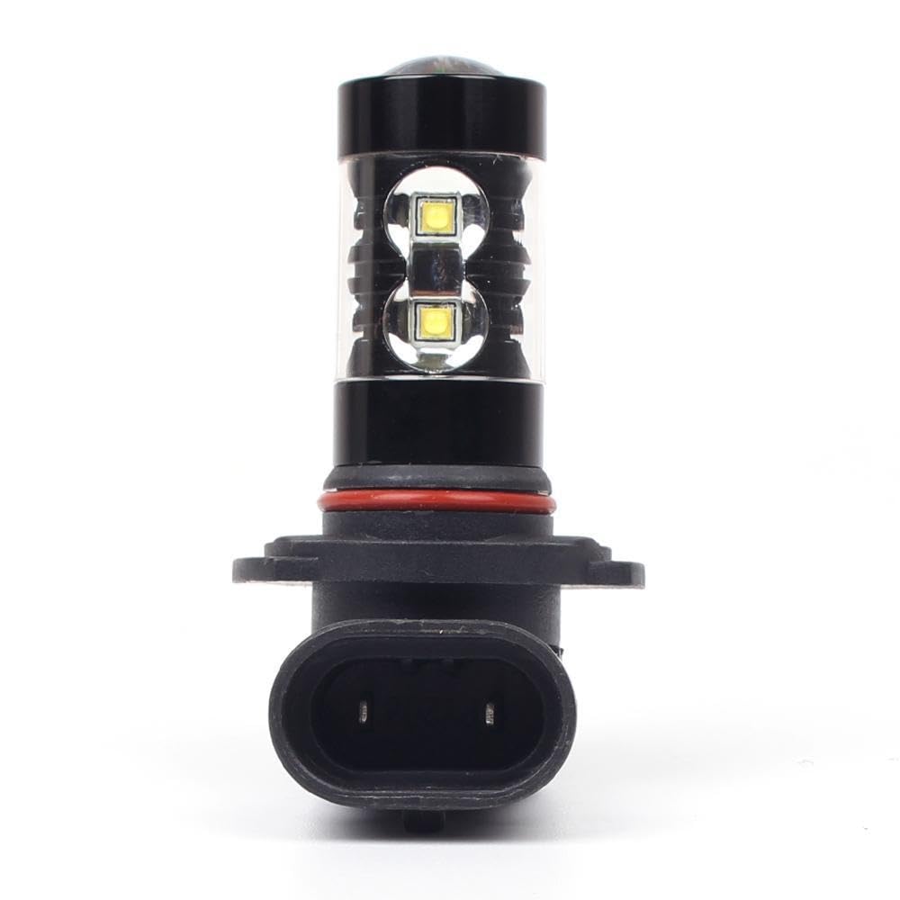 Alla Lighting 2400 Lumens 9006 HB4 LED Fog Light Bulbs - 6000K Xenon White Super Bright Fog Lamp Replacement for Cars, Trucks - Perfect for Night Driving & Off-Road Adventures