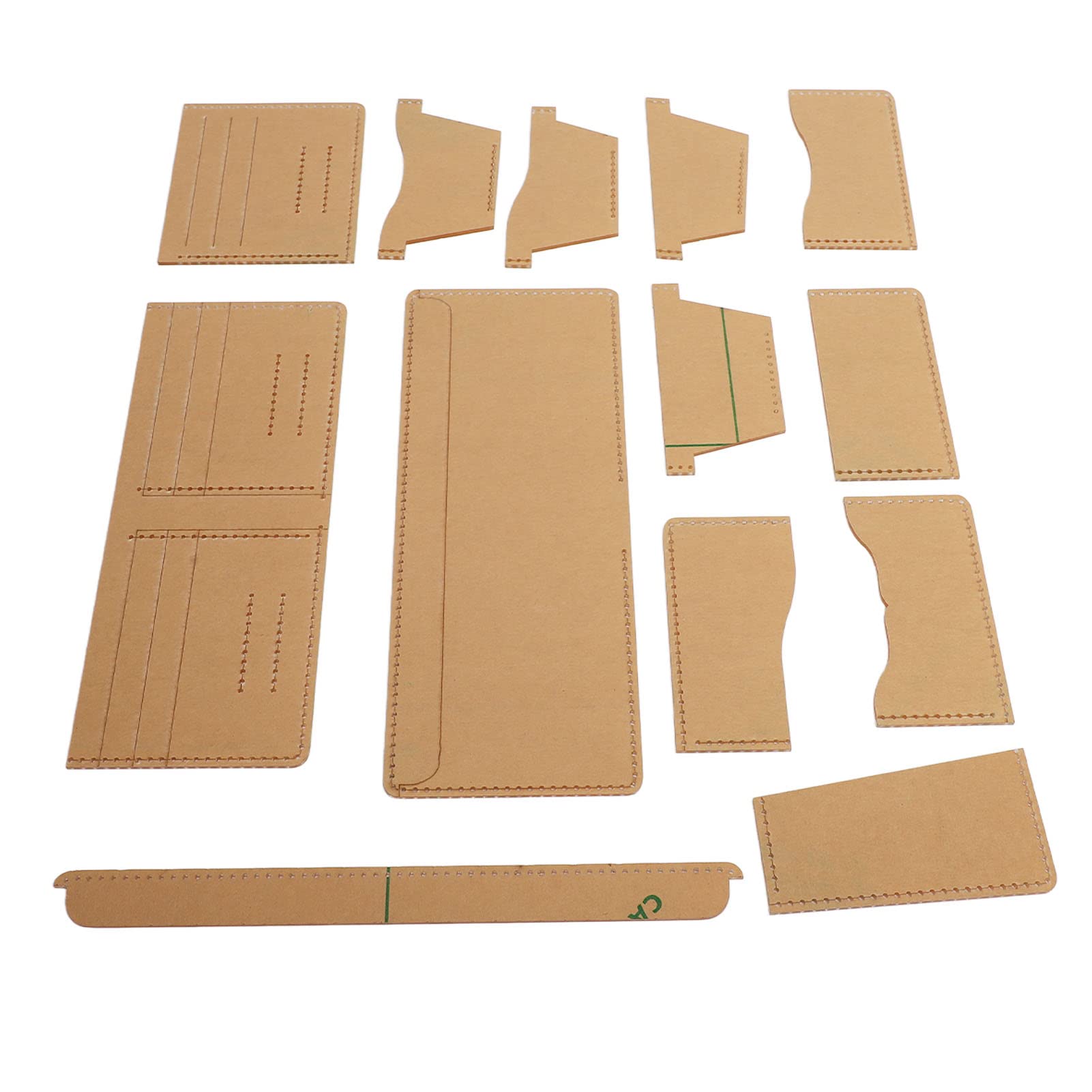 Acrylic Leather Template for DIY Wallet Making - Clear, Precise Cutting Tool for Small Coin Purses & Gift Quilting | Easy to Store Crafting Supplies | Perfect for Leatherworking, Sewing Projects & Handmade Gifts
