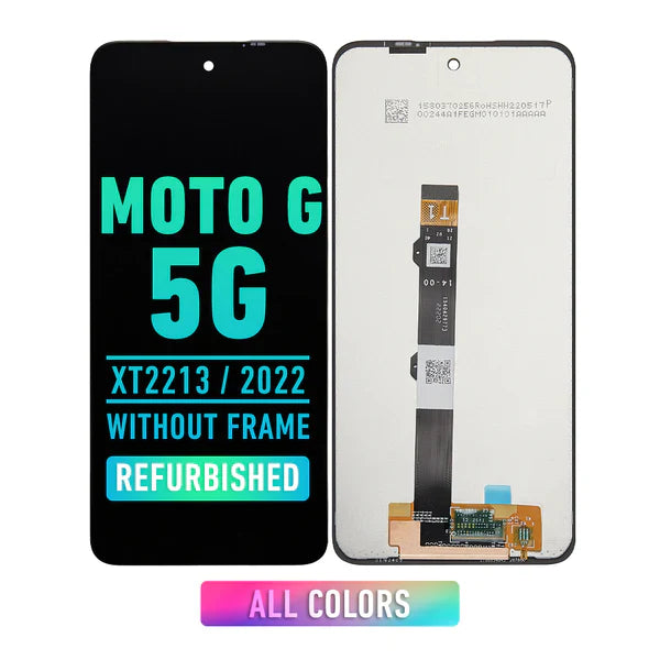 Refurbished Motorola Moto G 5G (XT2213 / 2022) LCD Screen Replacement - No Frame Included - All Colors Available - Perfect for DIY Phone Repairs & Screen Damage Fixes