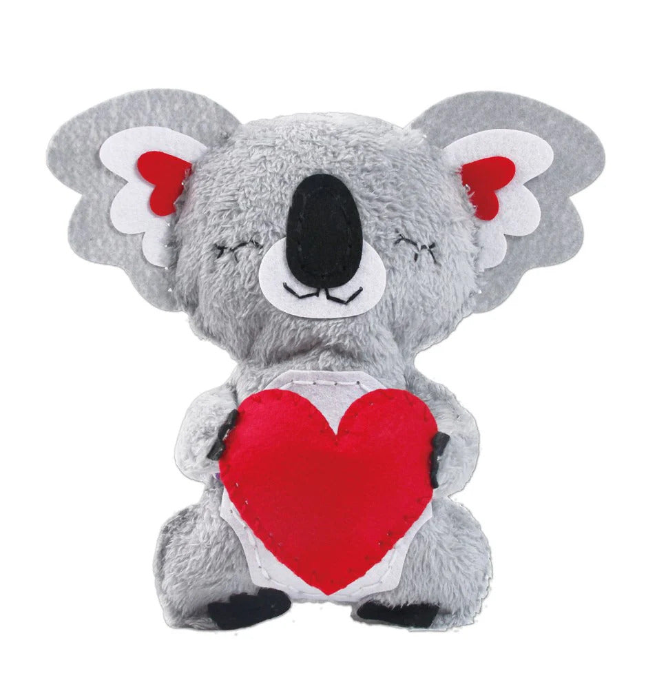 Avenir Sewing My First Doll Kit - Adorable Koala with Heart Plush Toy for Kids DIY Crafting & Gift Giving | Perfect for Beginners, Birthday Presents & Creative Play