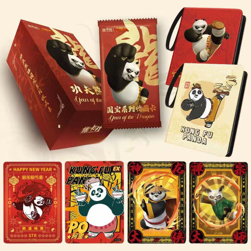 Authentic Kung Fu Panda Collectible Trading Cards - 10-Pack Film Themed Paper Cards Set for Kids & Collectors | Perfect for Gifts, Movie Nights & Card Games