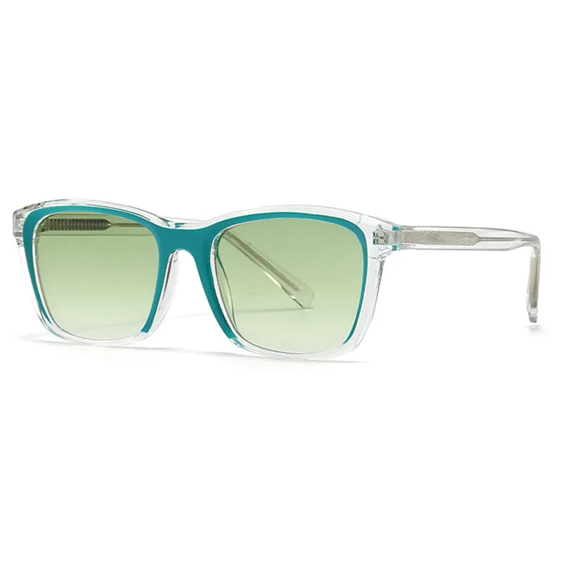 CCspace Unisex Full Rim Square Plastic Eyeglasses 56841 - Stylish & Lightweight Frames for Men & Women - Perfect for Reading, Work & Everyday Wear