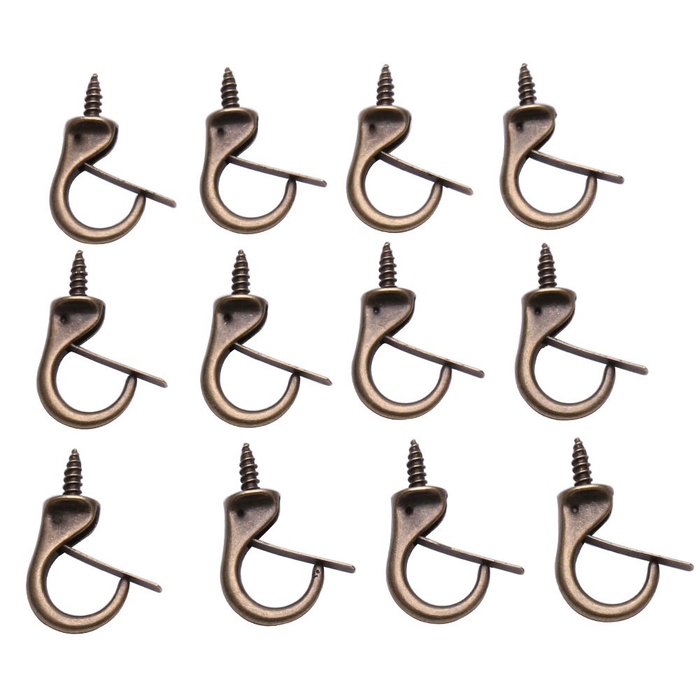 30 Pack Heavy Duty Windproof Metal Ceiling Hooks - Screw-in Hanging Hooks for Home, Garage & Outdoor Use - Perfect for Hanging Plants, Lights, Decor & Storage Items