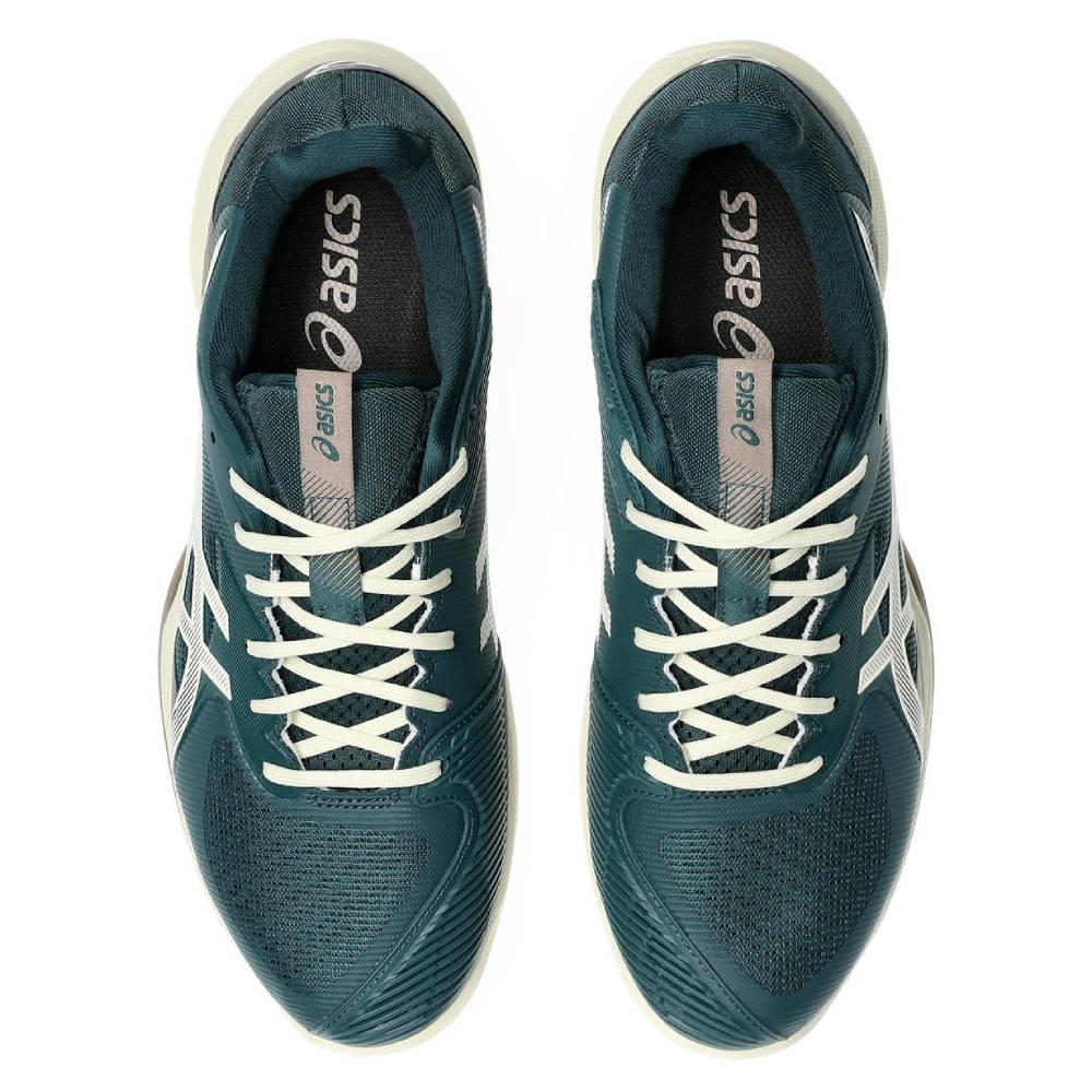 ASICS Solution Speed FF 3 Men's Tennis Shoes - Lightweight Performance Court Shoes for Competitive Play (Saxon Green/Birch) | Ideal for Hard Court Matches & Training Sessions
