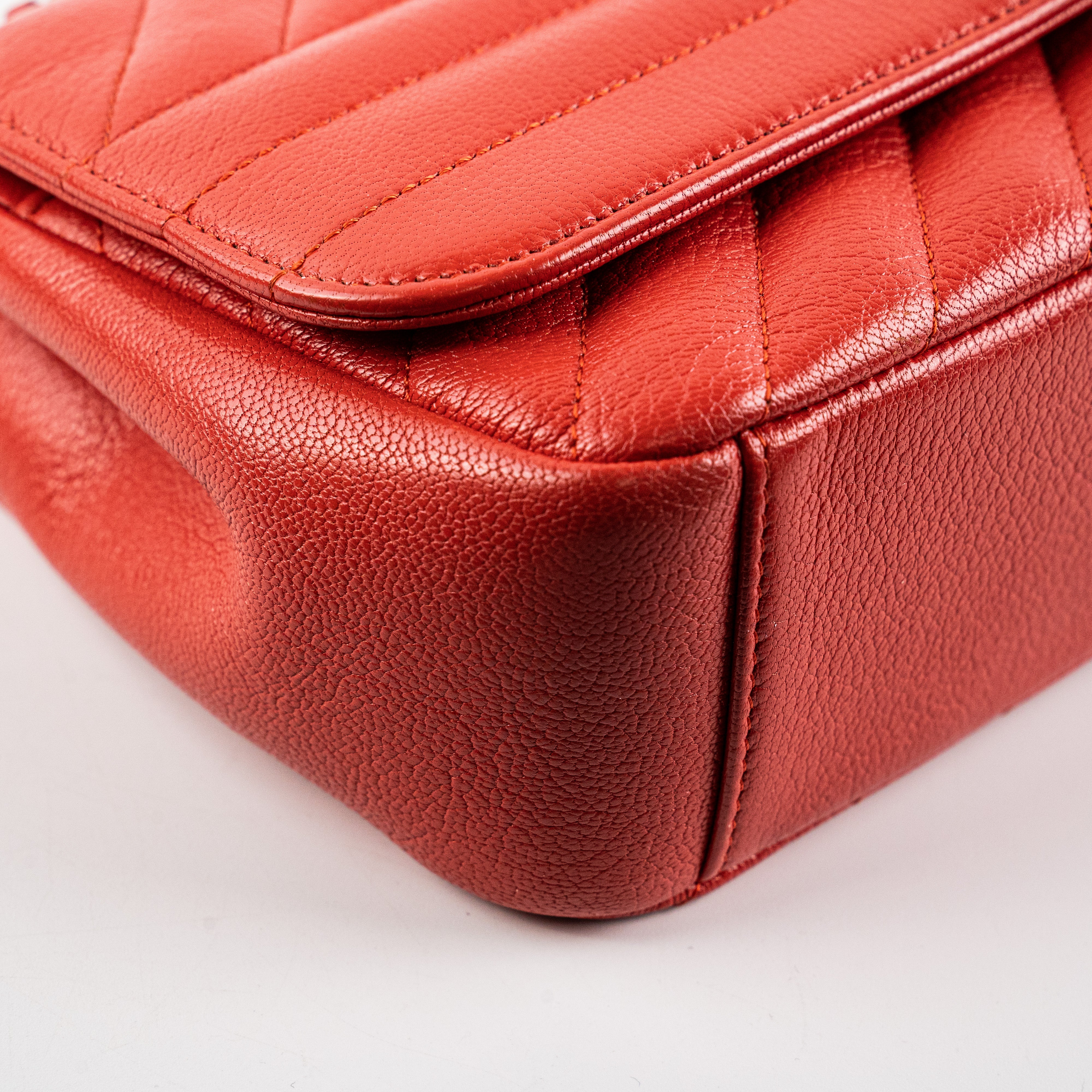 Chanel Seasonal Flap Red Crossbody Bag for Women - Luxury Designer Handbag for Evening Parties & Date Nights