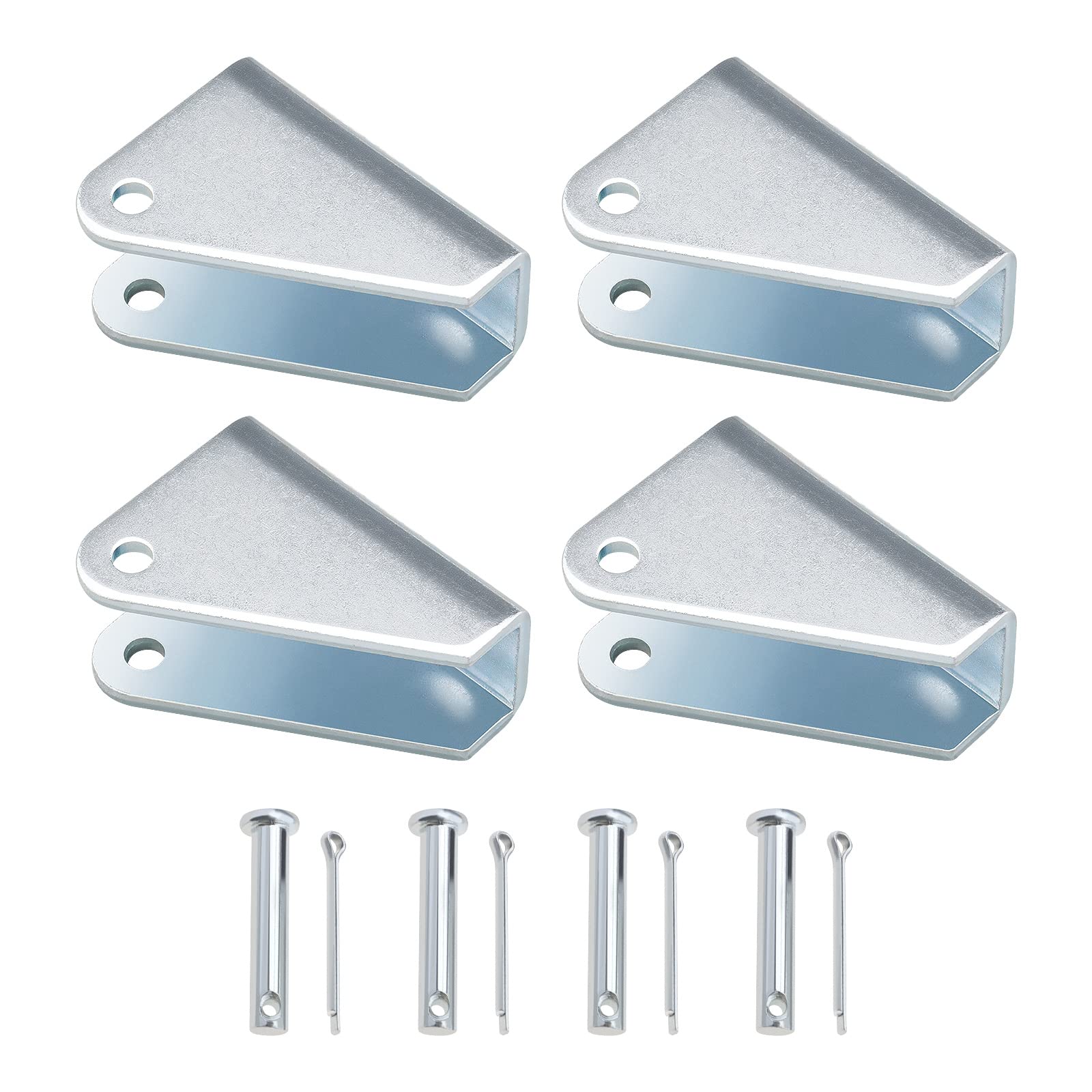 4PCS Heavy Duty Carbon Steel Linear Actuator Mounting Brackets - Electric Push Rod Holder for Stand Lifting, DIY Projects & Industrial Equipment Support | Durable Actuator Accessories for Home Automation, RV Adjustments & Machinery Repairs