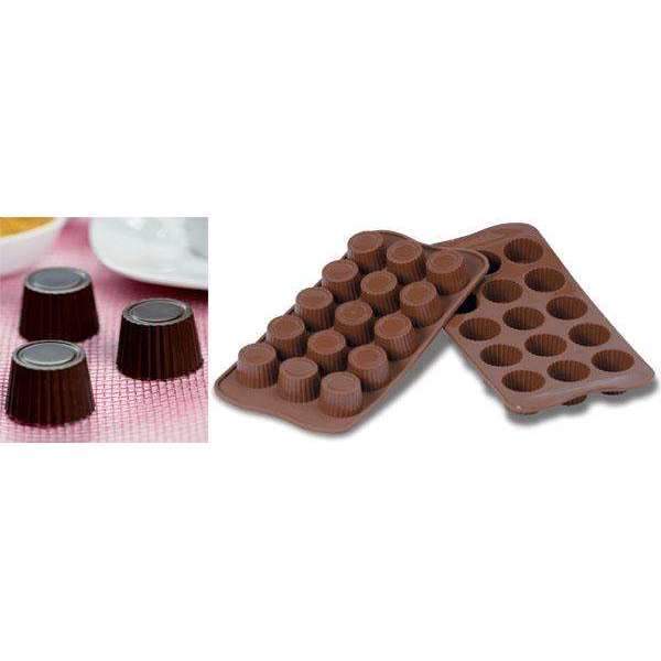 Premium Silikomart™ Praline Chocolate Silicone Mold - 12 Cavity Professional Baking Mold for Homemade Chocolates, Candies & Desserts - Perfect for Valentine's Day, Christmas & Party Treats