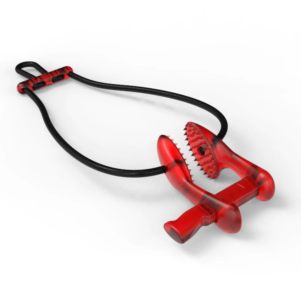Octopus Freediving Nose Clip - Transparent Red for Snorkeling, Spearfishing & Underwater Photography