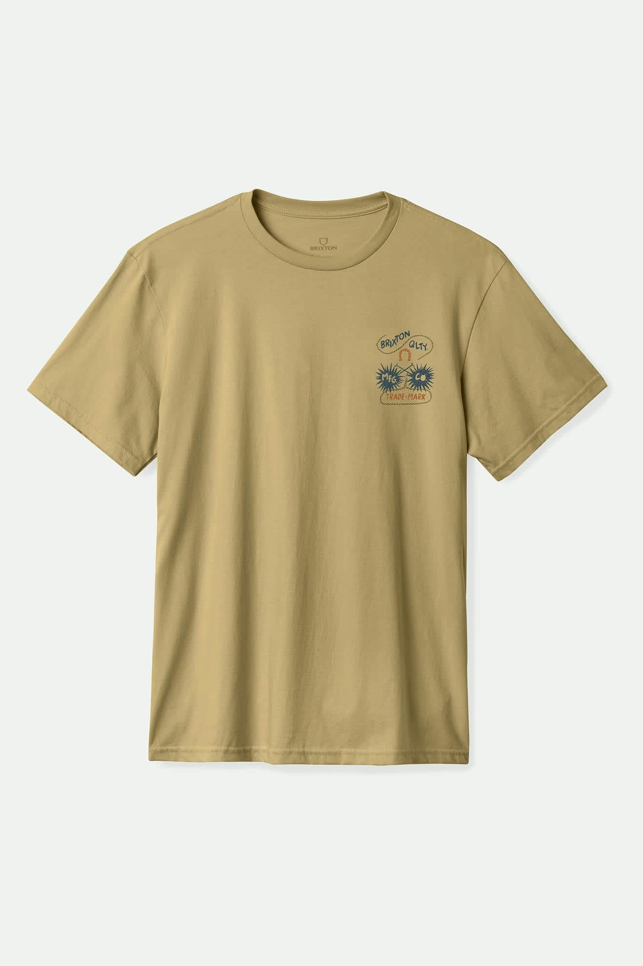 Premium Men's Short Sleeve Tailored T-Shirt - Slim Fit Casual Tee in Khaki | Perfect for Everyday Wear, Office & Outdoor Activities