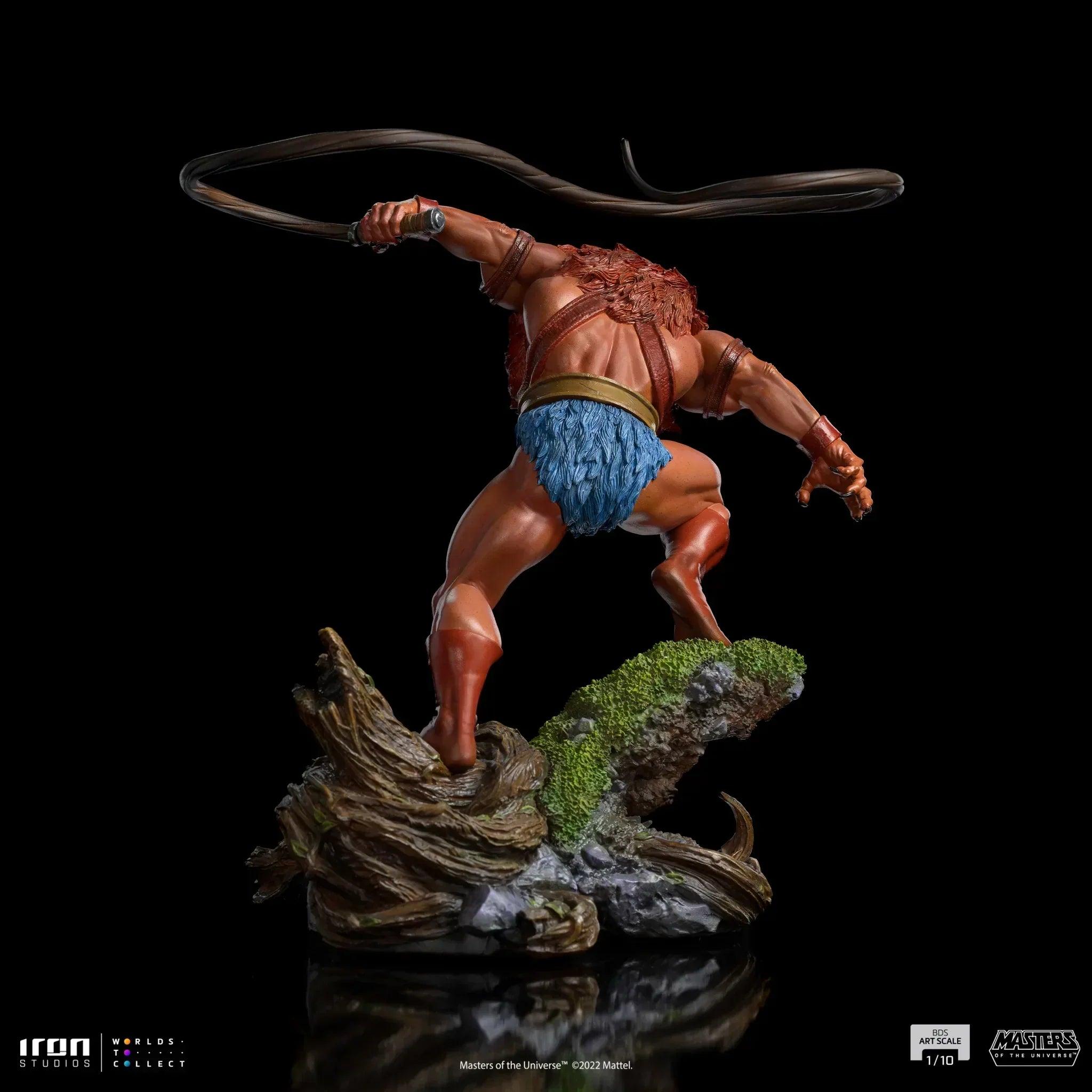 Iron Studios Masters of the Universe Beast Man BDS Art Scale 1/10 Statue - Collectible Action Figure for Display & Home Decor