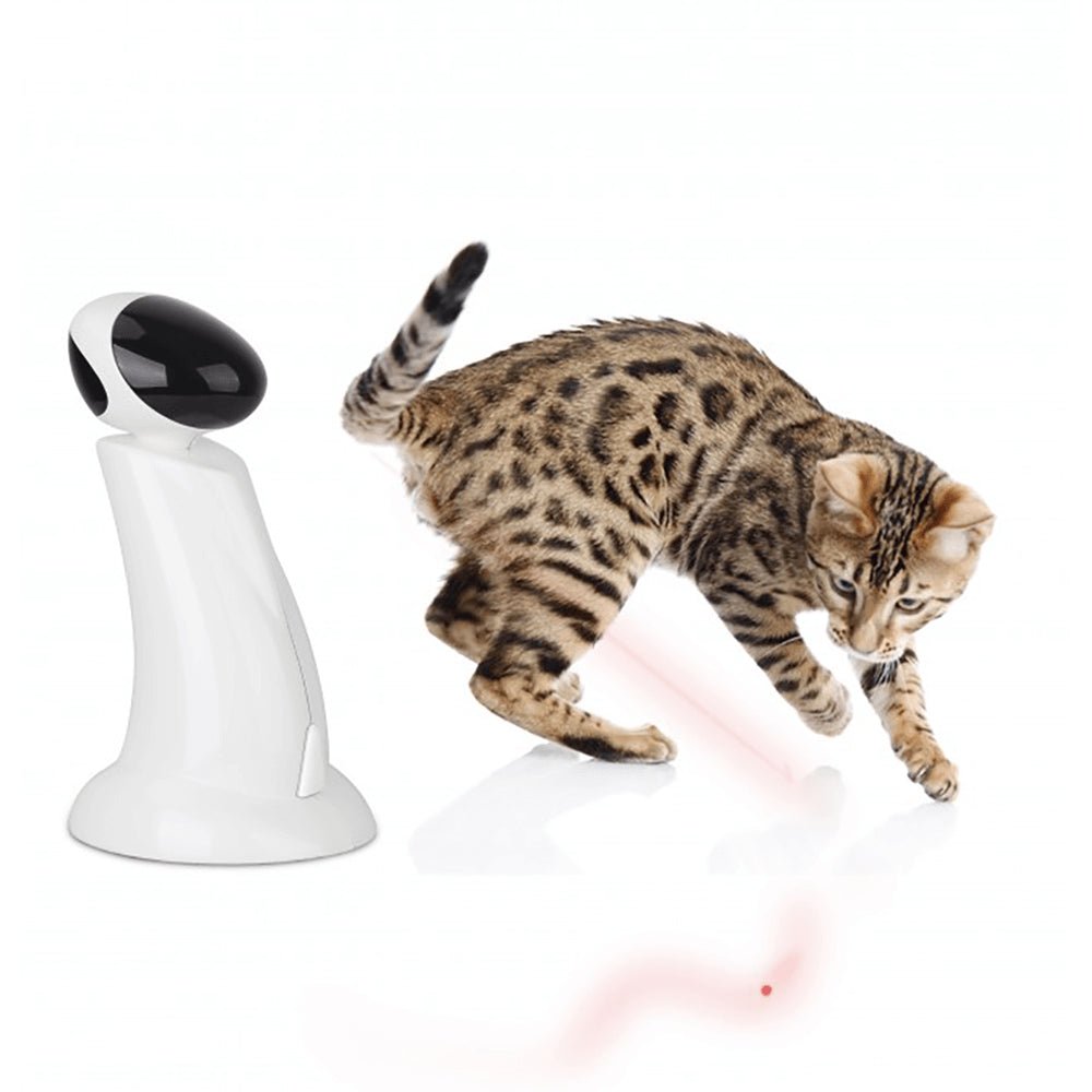 Automatic Laser Pointer Cat Toy - Interactive Robot Pet Play for Kittens - Perfect for Indoor Exercise & Entertainment