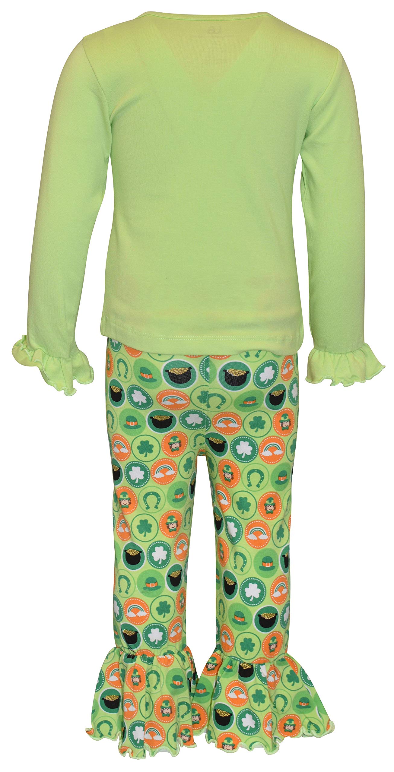 Girls 2-Piece Outfit - Ruffle Leggings & Long Sleeve Shirt for Toddlers | Playtime & Family Photos