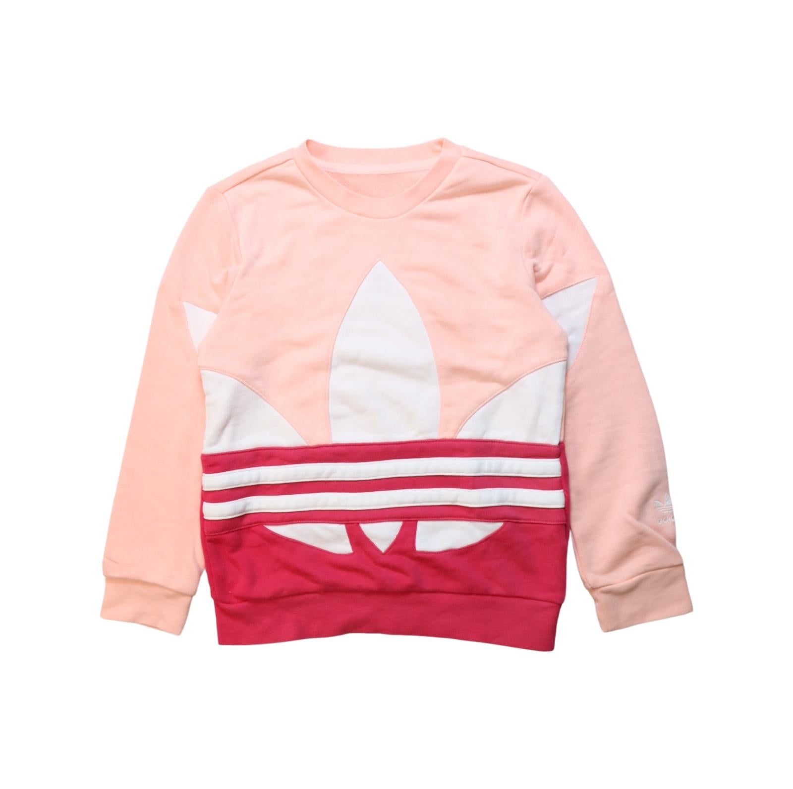 Adidas Kids Crewneck Sweatshirt for Boys & Girls - Sizes 7Y & 8Y - Soft Cotton Pullover for School, Sports & Casual Wear