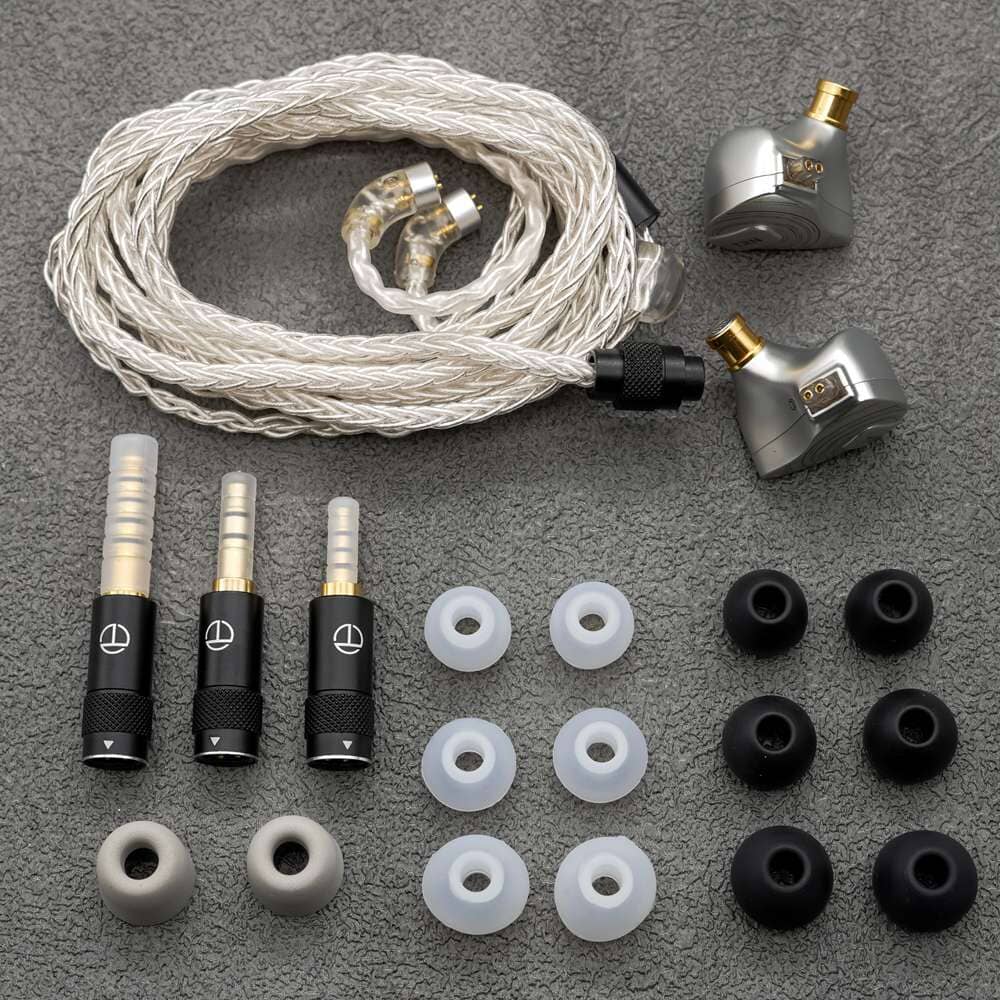 TRN ST5 Hybrid In-Ear Monitors with 4BA+1DD Drivers - High-Fidelity 10 Driver Earphones for Audiophiles, Musicians & Studio Monitoring - Perfect for Professional Music Listening, Gaming & Travel