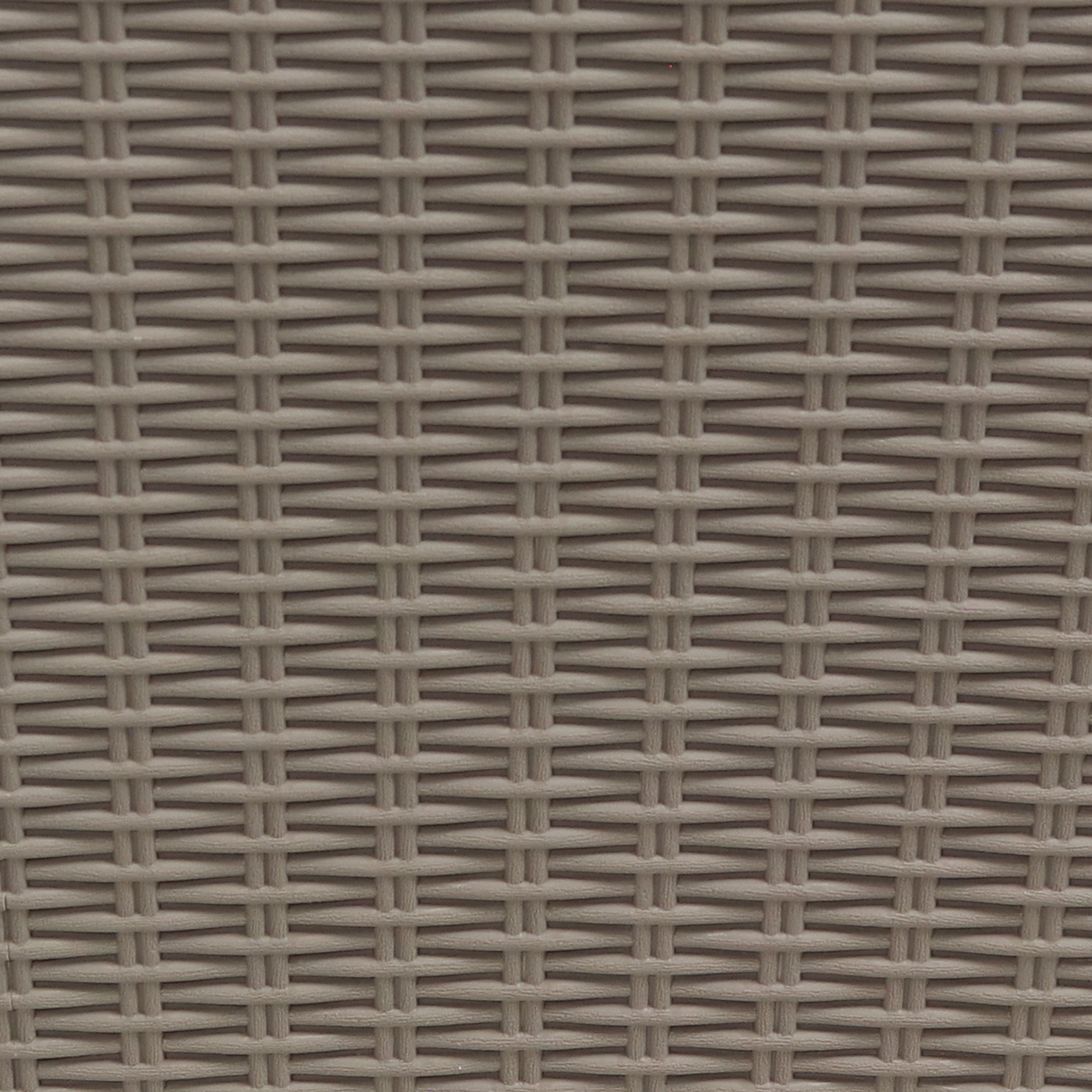Lockable 100 Gallon Outdoor Deck Storage Box - Waterproof Faux Rattan Design by Sunnydaze - Perfect for Patio, Garden & Poolside Storage