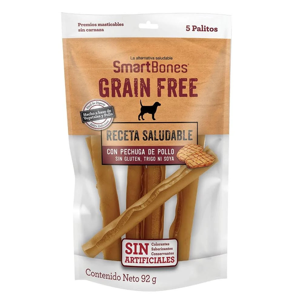 SmartBones Grain-Free Chicken Dog Chews - 5 Pack, Gluten-Free Dental Treats for Small & Medium Dogs - Perfect for Training Rewards & Teeth Cleaning