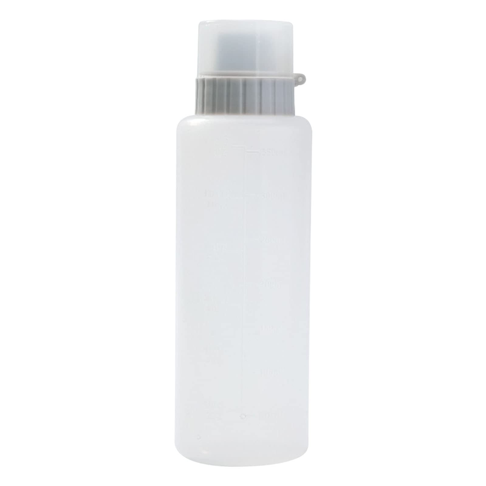 1Pc Transparent Kitchen Sauce Bottle with Scale - Perfect for Cooking, Salad Dressing & Seasoning - Durable Household Condiment Dispenser (LC6)