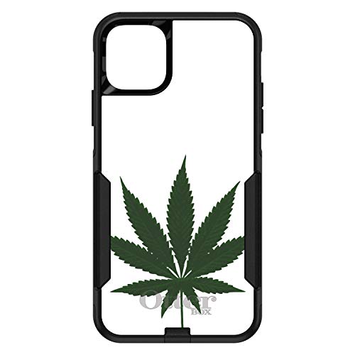 Marijuana Leaf Drawing On Black Case