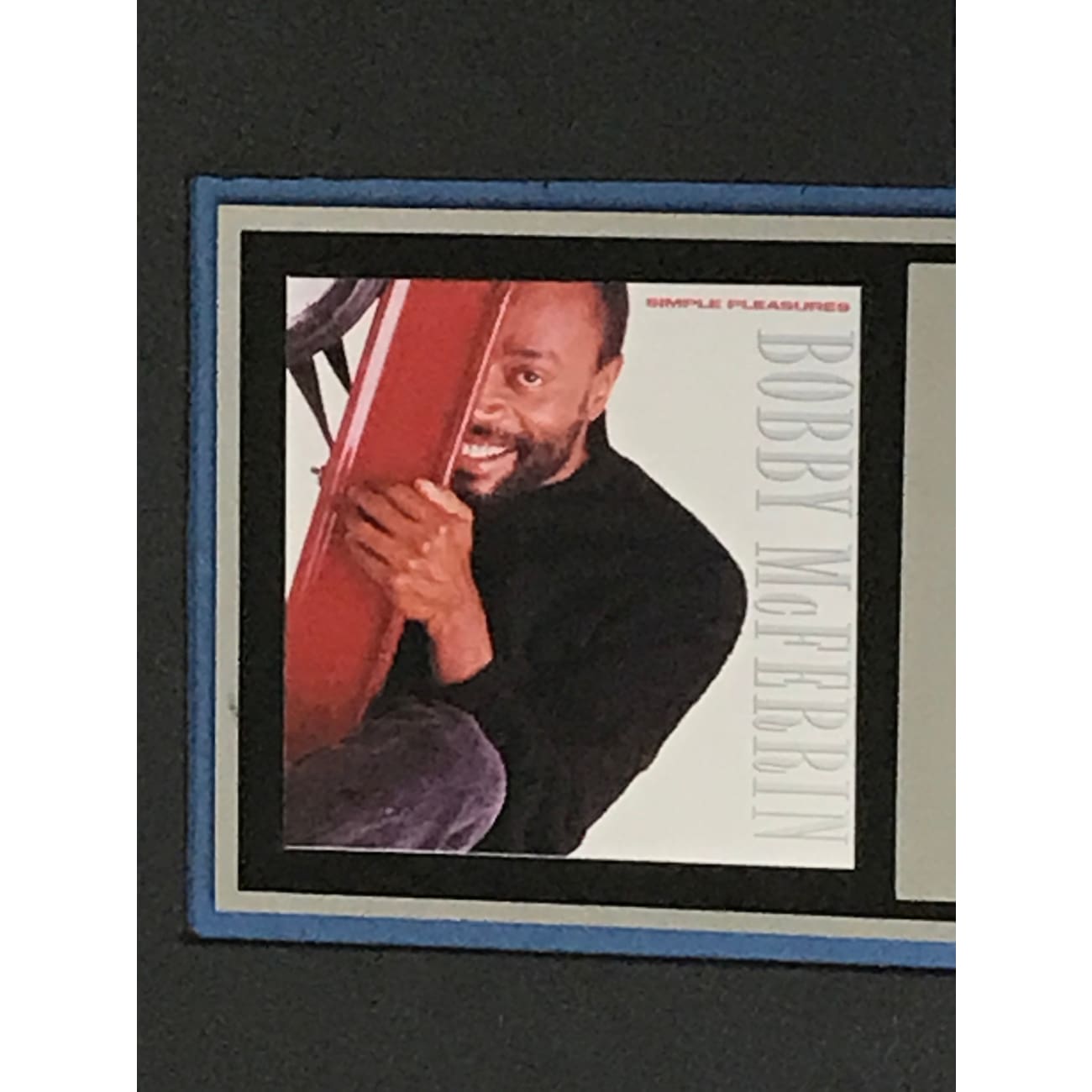 Bobby McFerrin Simple Pleasures RIAA Platinum Album Award - Certified Music Collectible for Audiophiles & Record Collectors - Perfect for Home Display, Music Room Decor & Gift for Jazz Enthusiasts