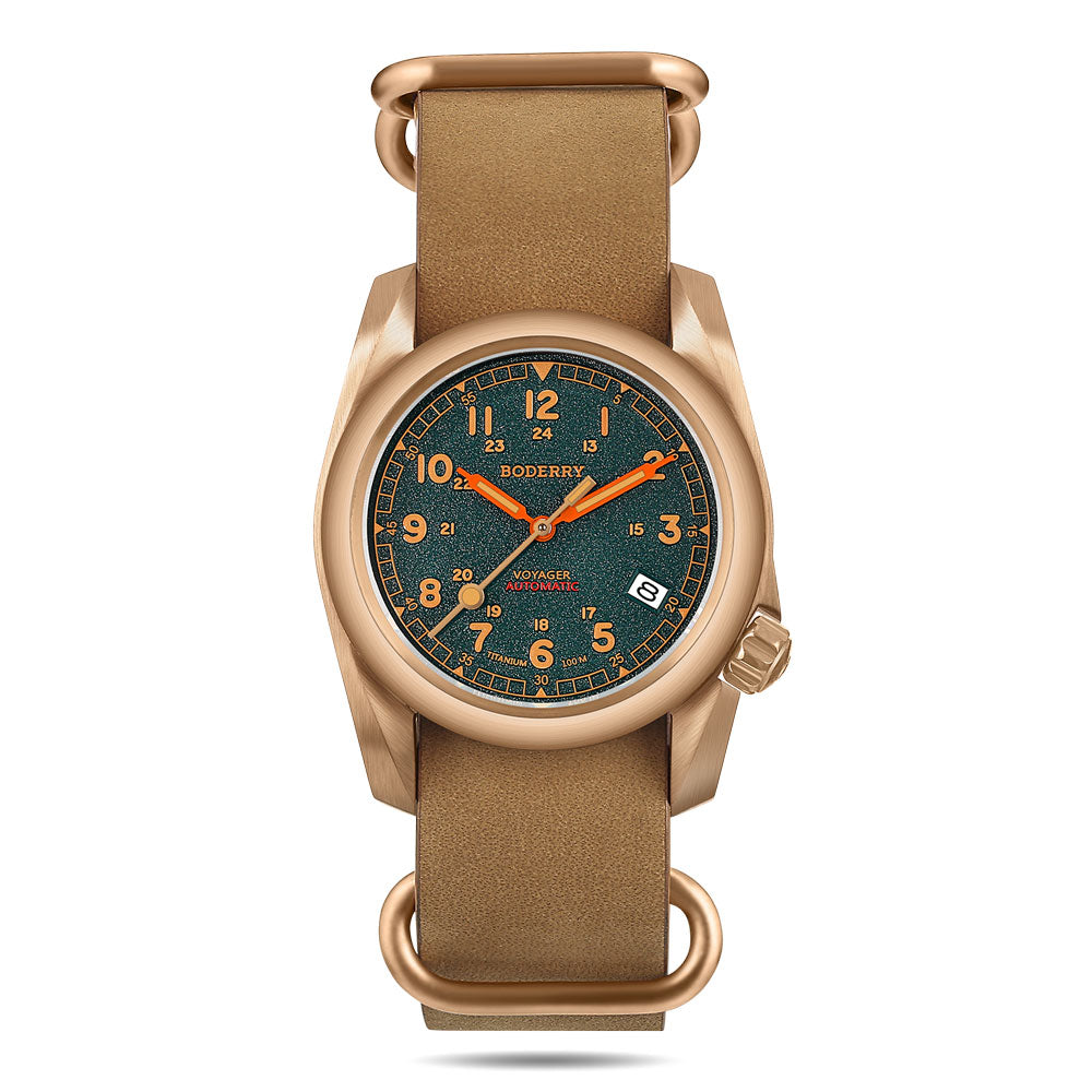 22mm Wide Genuine Cowhide Leather Watch Strap with Gold Buckle - Fits All 22mm Lug Width Watches - Perfect for Dress, Casual & Business Occasions