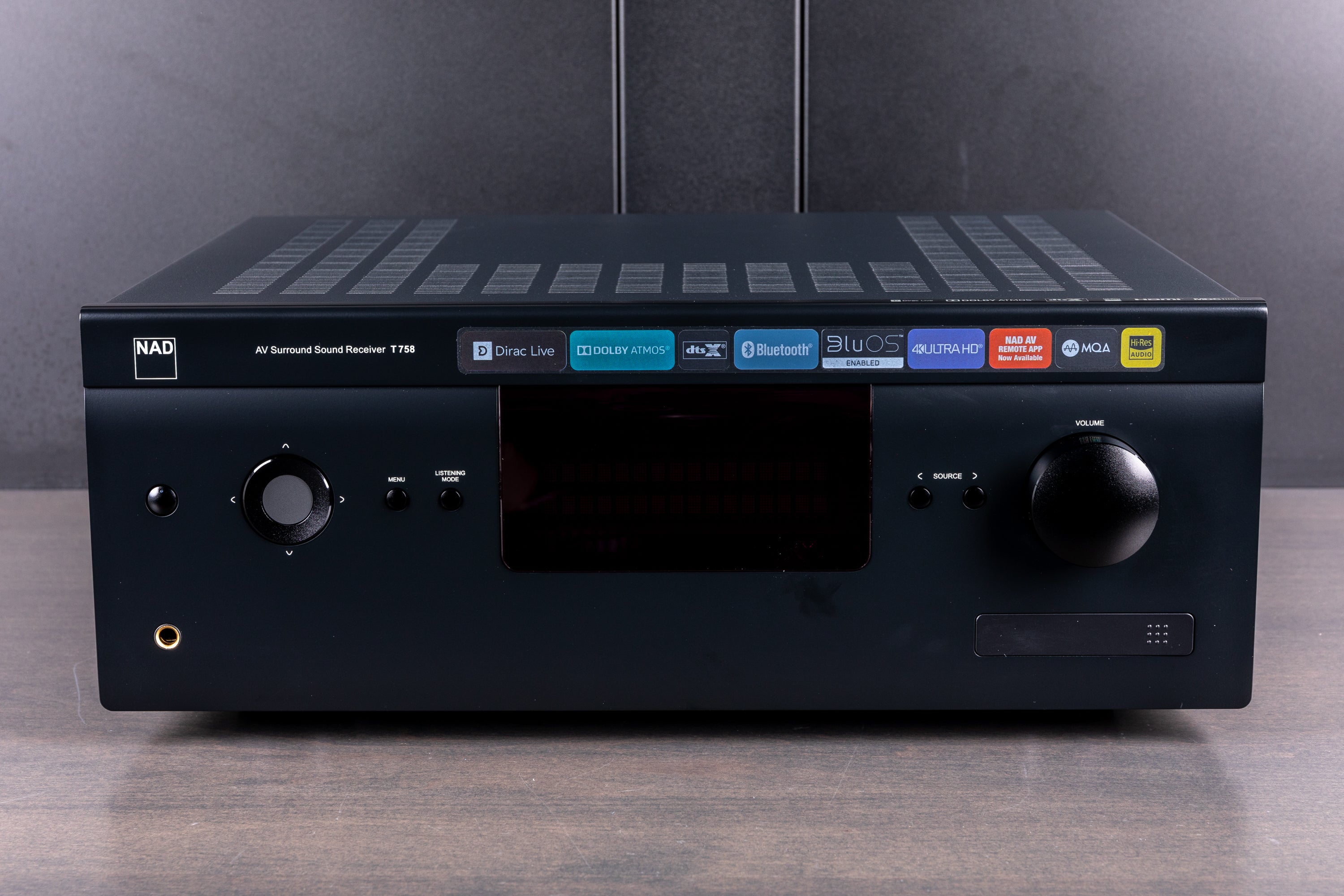NAD T758 V3i AV Receiver - 7.2 Channel 4K Ultra HD Home Theater Amplifier with Dolby Atmos, Wi-Fi, Bluetooth & AirPlay 2 - Perfect for Movie Nights & Music Streaming