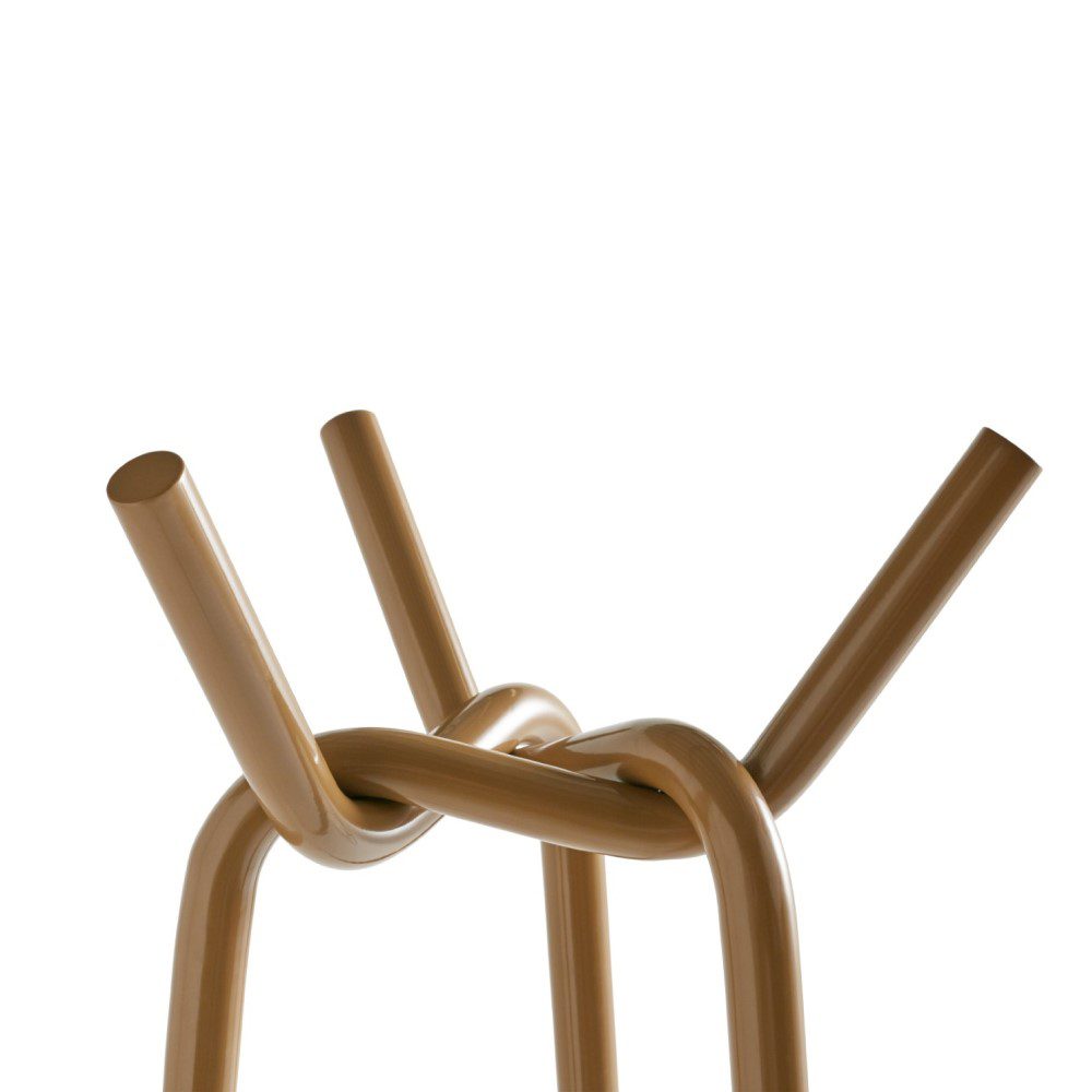 HAY Knit Coat Rack - Modern Wall Mounted Hooks for Hats, Jackets & Bags | Toffee Brown Finish | Perfect for Entryway, Bedroom & Hallway Organization