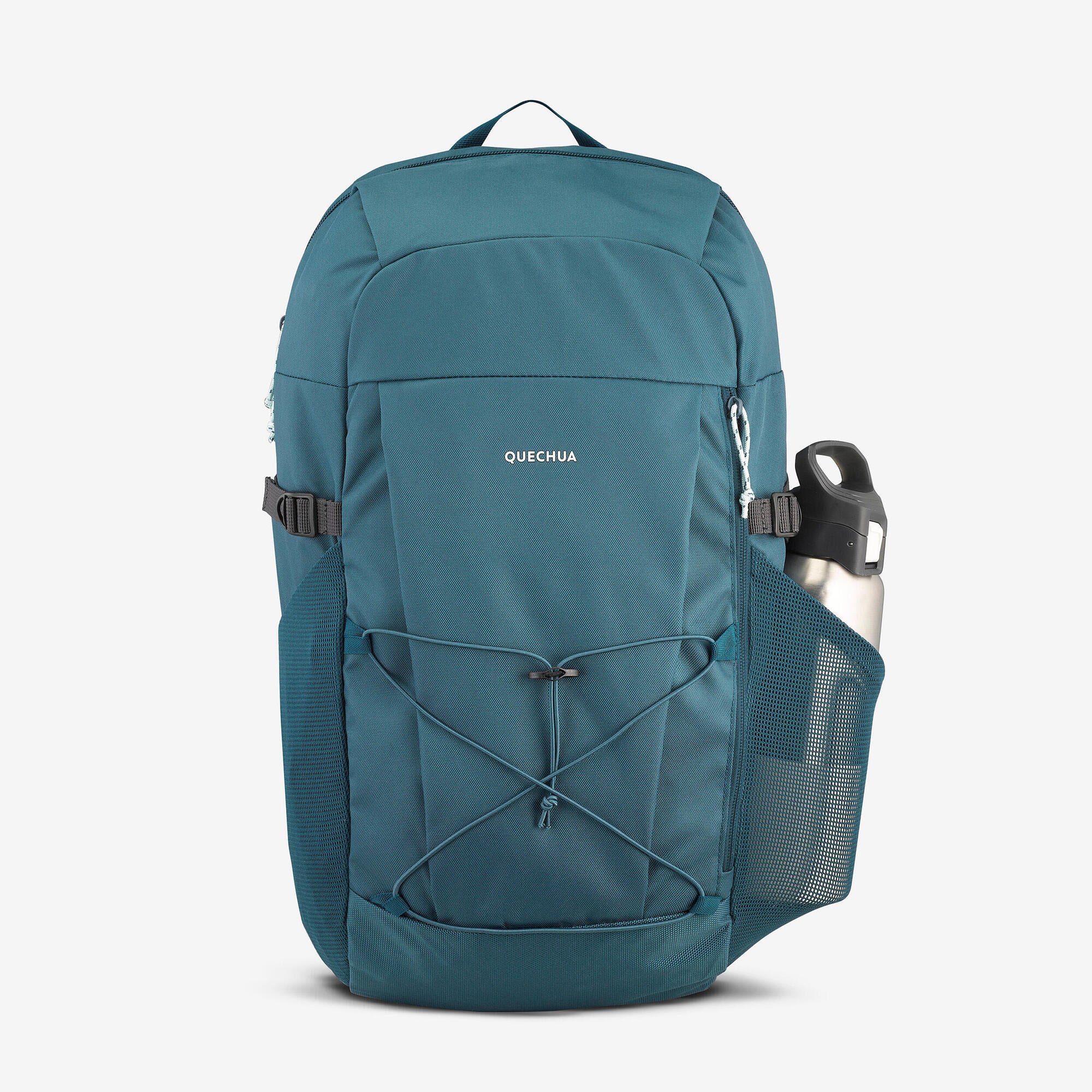 Quechua NH Arpenaz 100 30L Lightweight Hiking Backpack for Men & Women - Water-Resistant Daypack for Outdoor Camping, Trekking & Travel Adventures